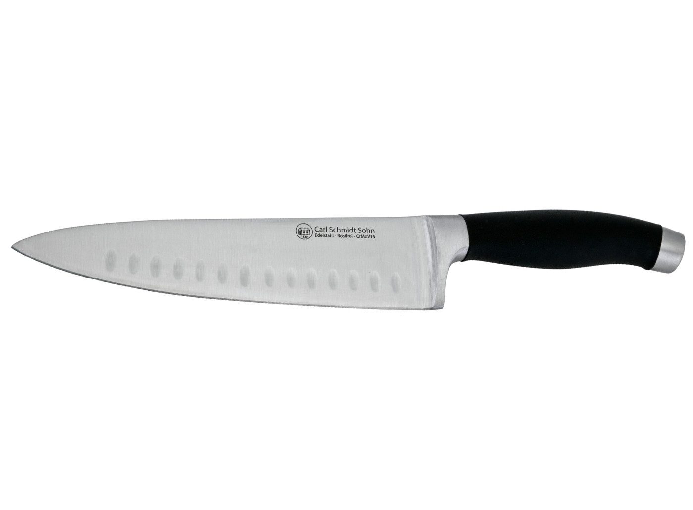 Carl Schmidt Sohn Kochmesser SHIKOKU, 17 cm, Edelstahl rostfrei, mit Kullenschliff