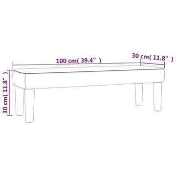 furnicato Sitzbank Dunkelbraun 100x30x30 cm Stoff