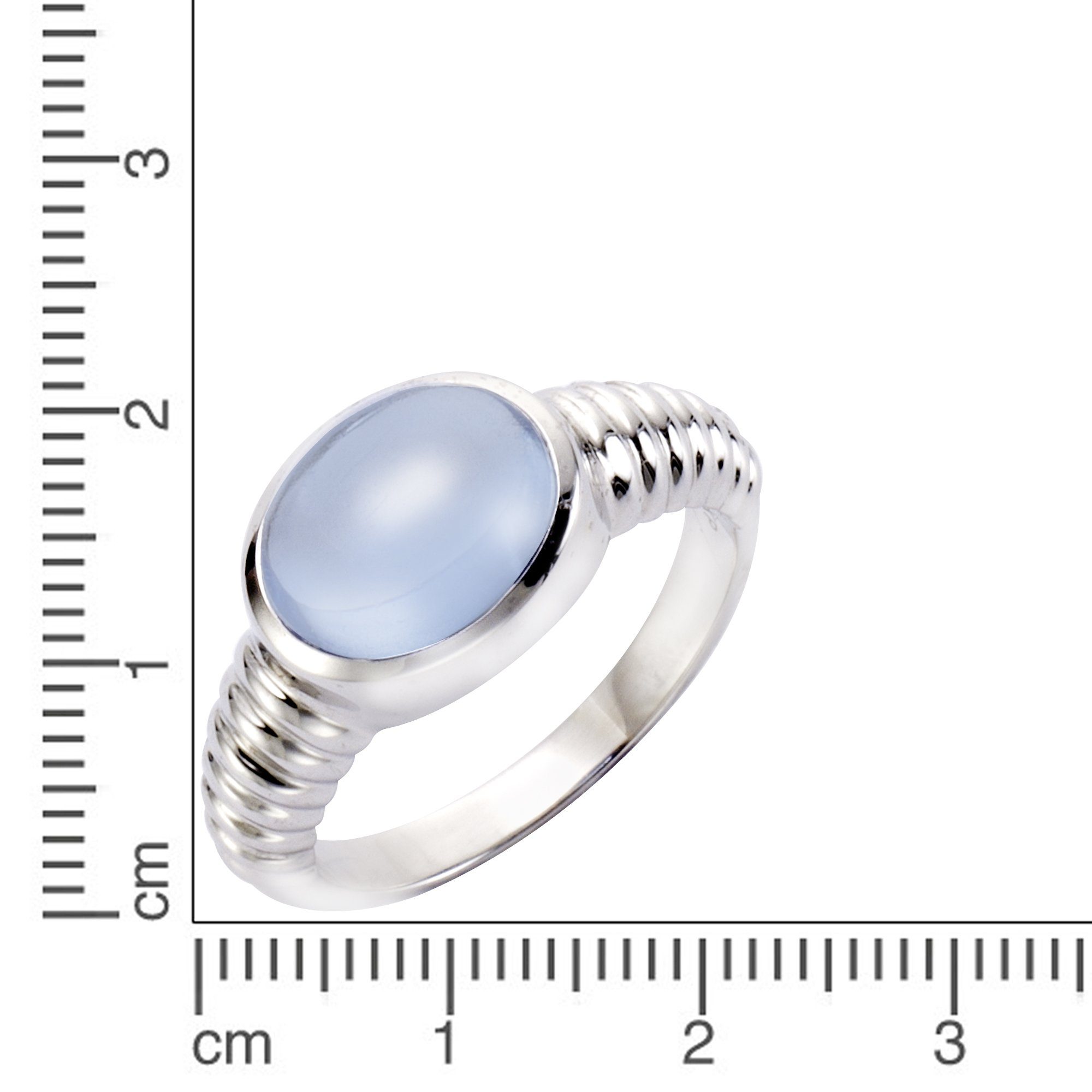 Jamelli Fingerring 925 Silber rhodiniert Quarz blau (beh) günstig online kaufen