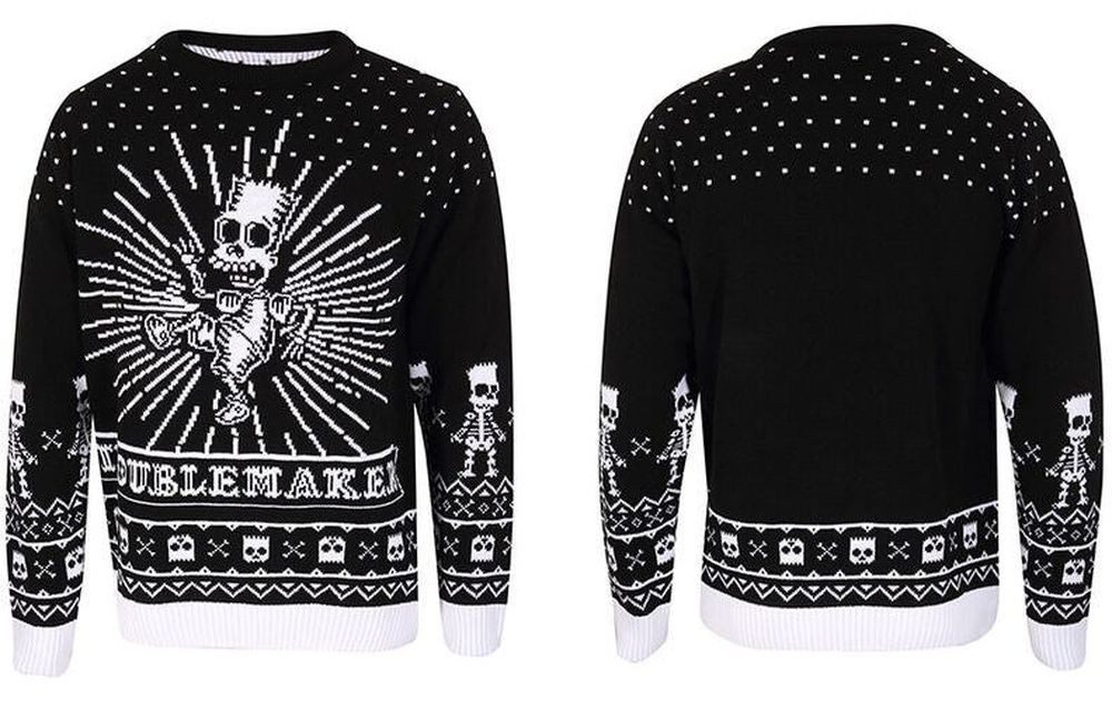 The Simpsons Rundhalspullover Bad To The Bone Jumper