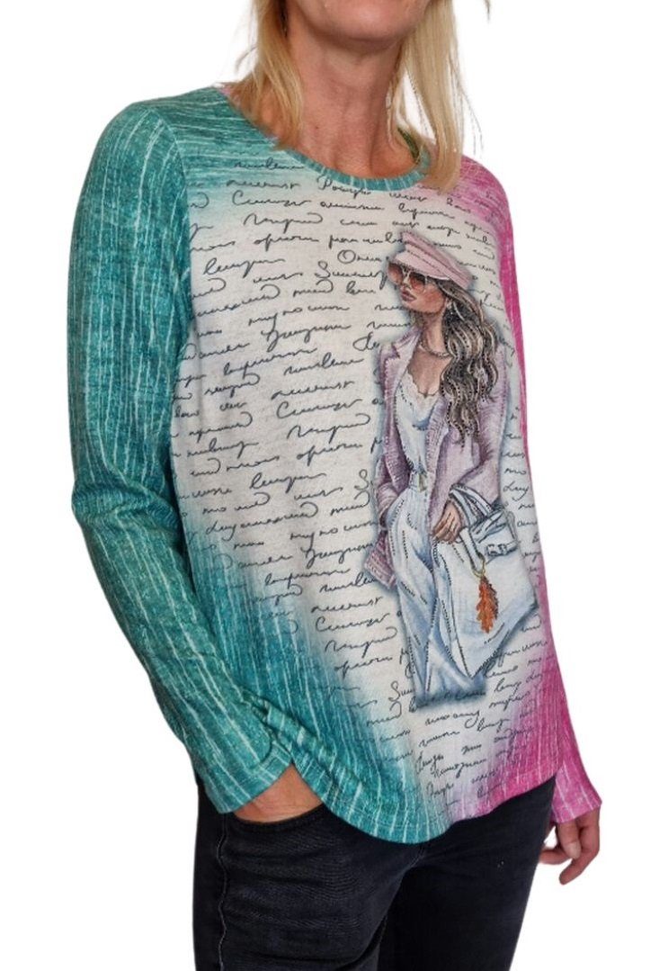 Gio Milano Langarmshirt G27-7620 Langarmshirt im günstig online kaufen