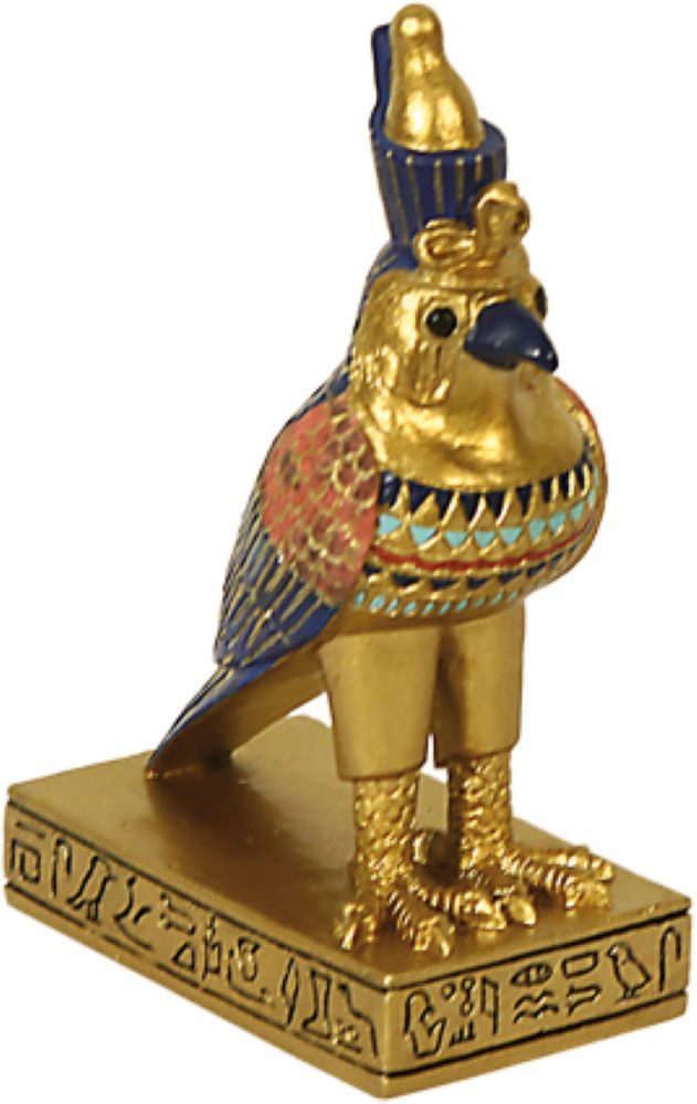 MystiCalls Dekofigur Ägyptischer Gott Horus klein - Ägypten Dekoration Figur Königsgott (1 St), Ägyptische Dekoration