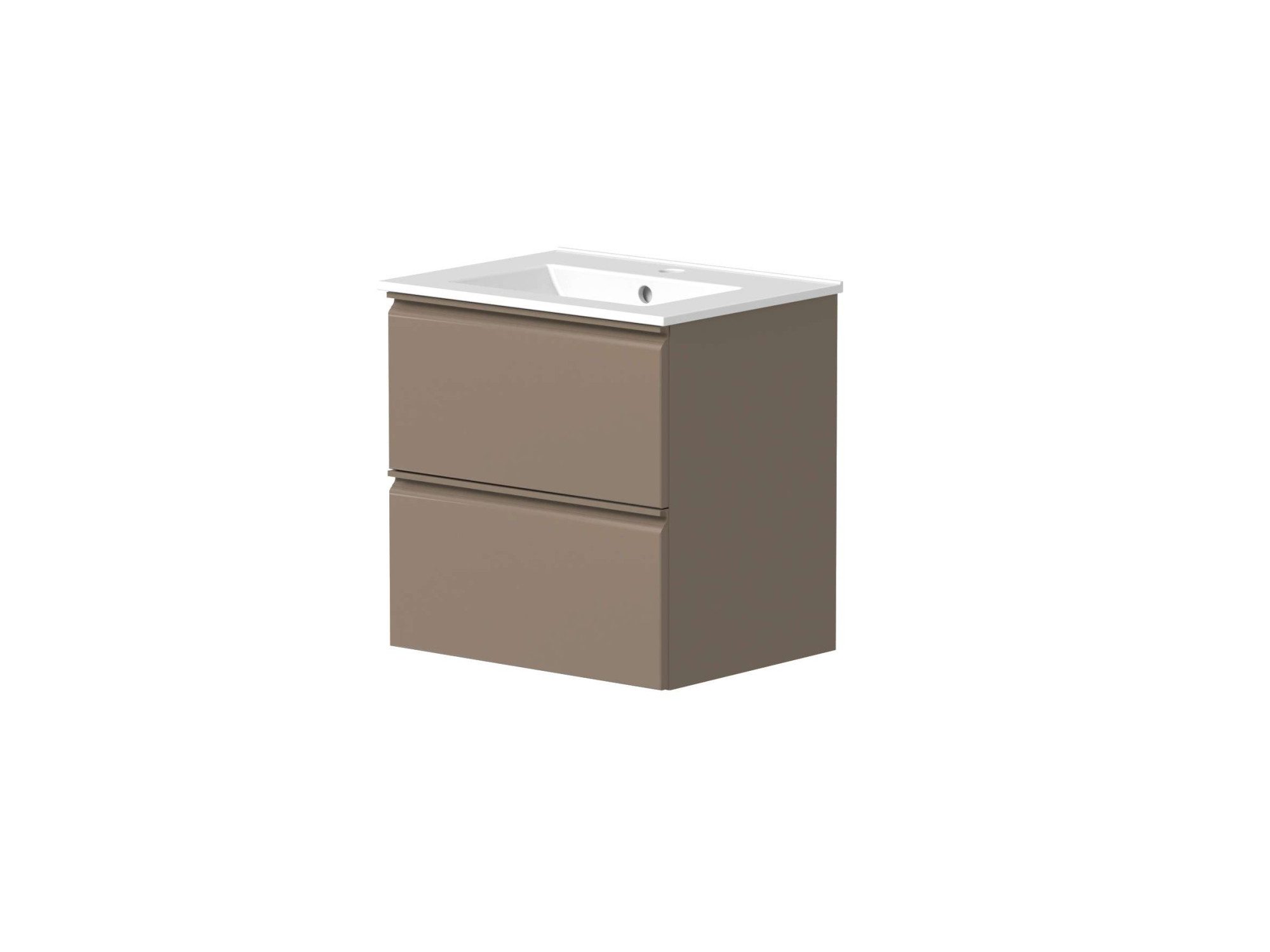 welltime Waschtisch Cosmos in verschiedenen Ausführungen inkl. Waschbecken, Badmöbel, Waschplatz mit 2 Schubladen, Soft-Close-Funktion, FSC®