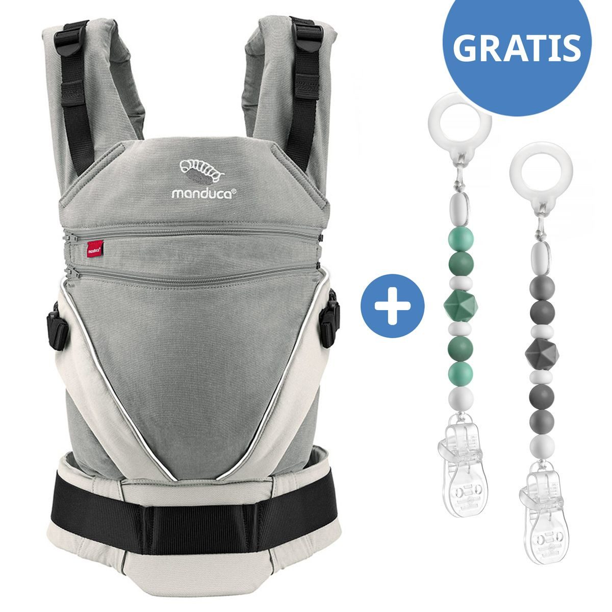 Babytrage XT-Cotton - Grey White