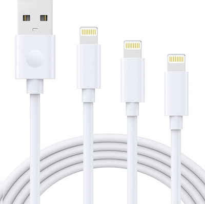 Quntis USB A auf Ladekabel für iPhone Lightningkabel, 1M+ 2M+3M, iphone kabel, MFI