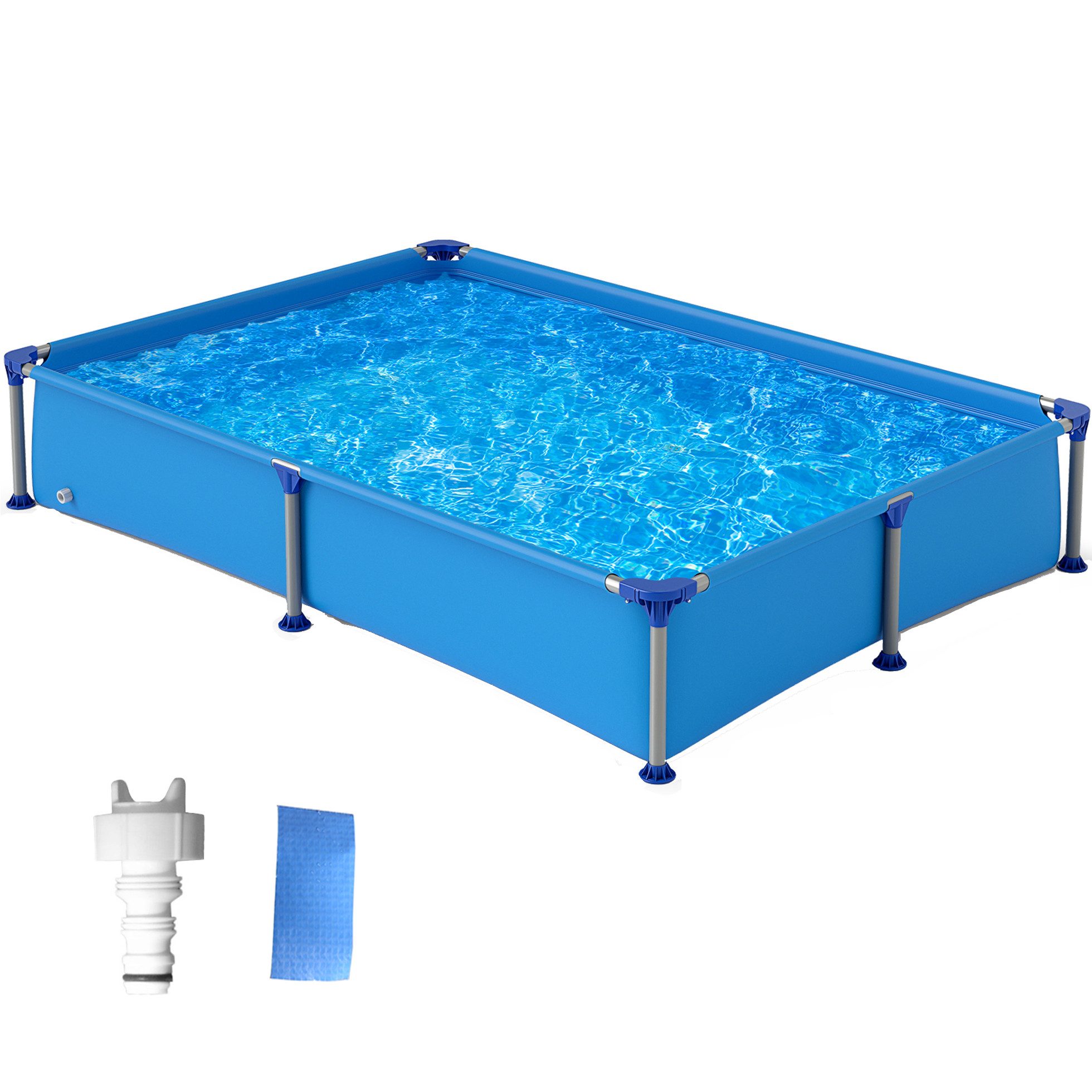 KOMFOTTEU Framepool, Aufstellpool Swimmingpool, für Kinder ab 3 Jahren