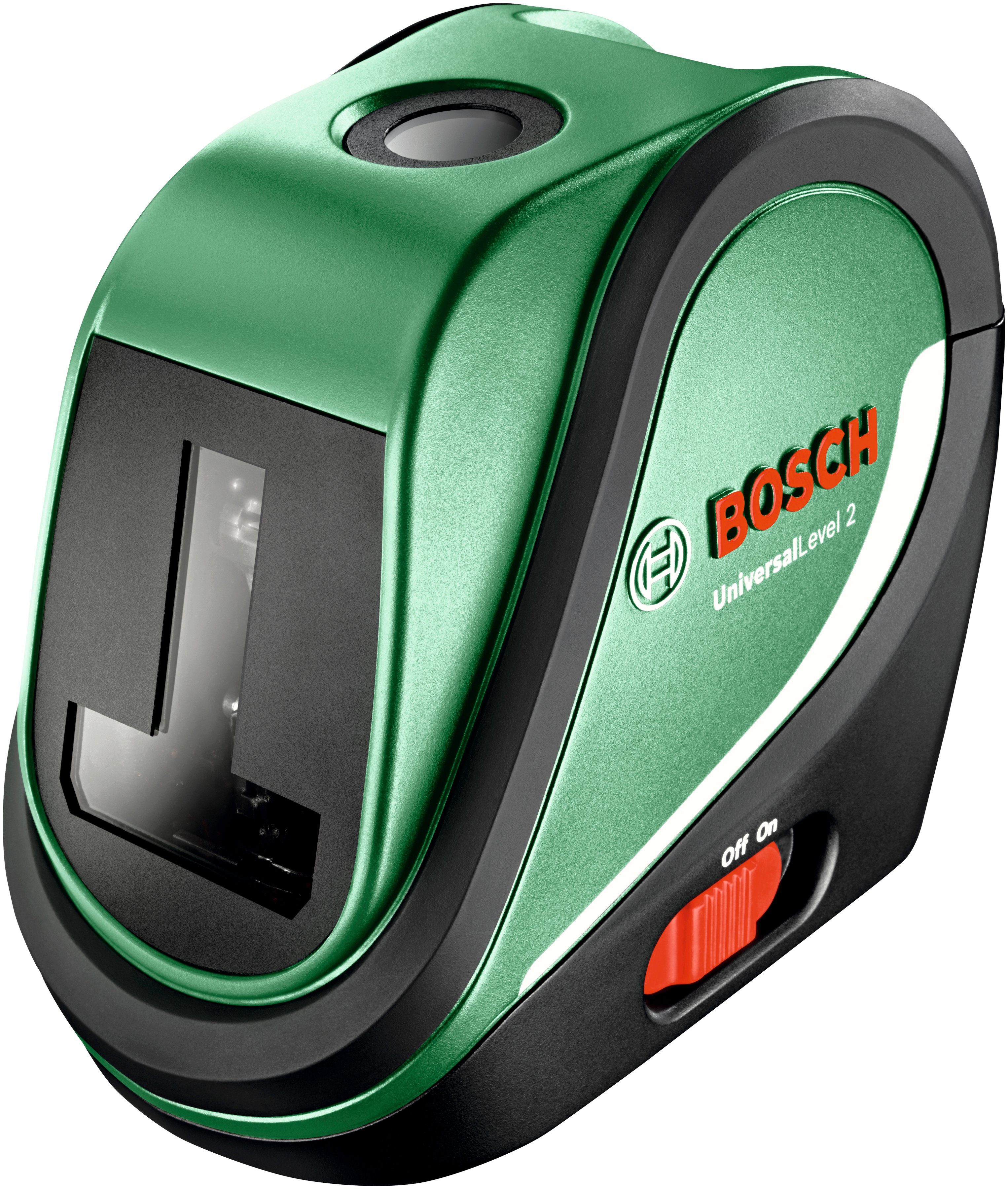 Bosch Home & Garden Kreuzlinienlaser UniversalLevel 2, Max. Reichweite: 10m (Laserlinien und Laserpunkt)
