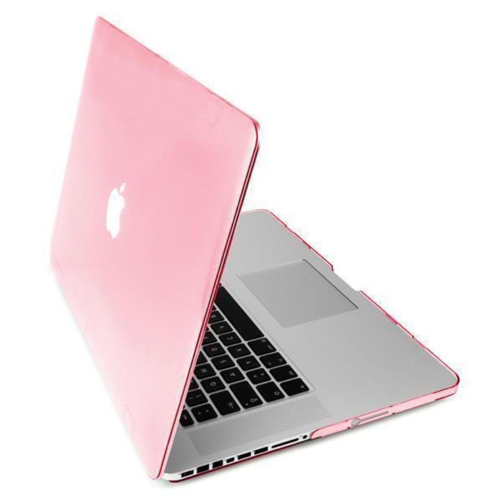 MyGadget Laptop-Hülle »Hülle Hard Case Clear Schutzhülle Hartschale Cover«,  MyGadget Hülle [ Crystal Clear ] für Apple MacBook Pro 15 Zoll - ab 2008  bis 2012 - (Model : A1286) - Schutzhülle Cover - Rosa