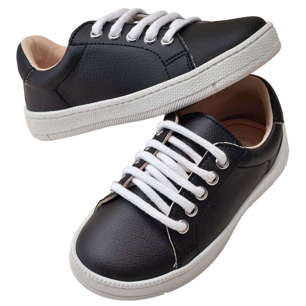 POLOLO Kinderschuhe Maxi, Veganer Sneaker Kinder Bestandteile Schwarz ohne tierische Vegan