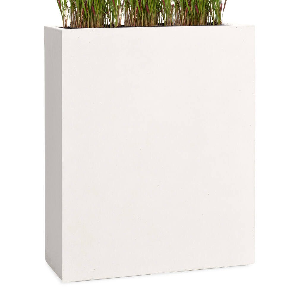 Pflanzwerk® Pflanzkübel DIVIDER Premium Blumenkübel Raumteiler Hochbeet Fiberglas, Fiberglas - Handgefertigt - Rechteckig - Frostbeständig