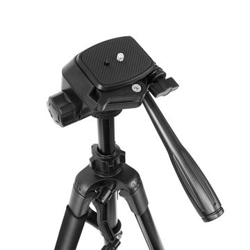 VSIUO Neues Kamera Handy Stativ, 168cm Aluminium Leichte Dreibeinstativ Dreibeinstativ (Tragbares Smartphone Stativ Fotostativ)