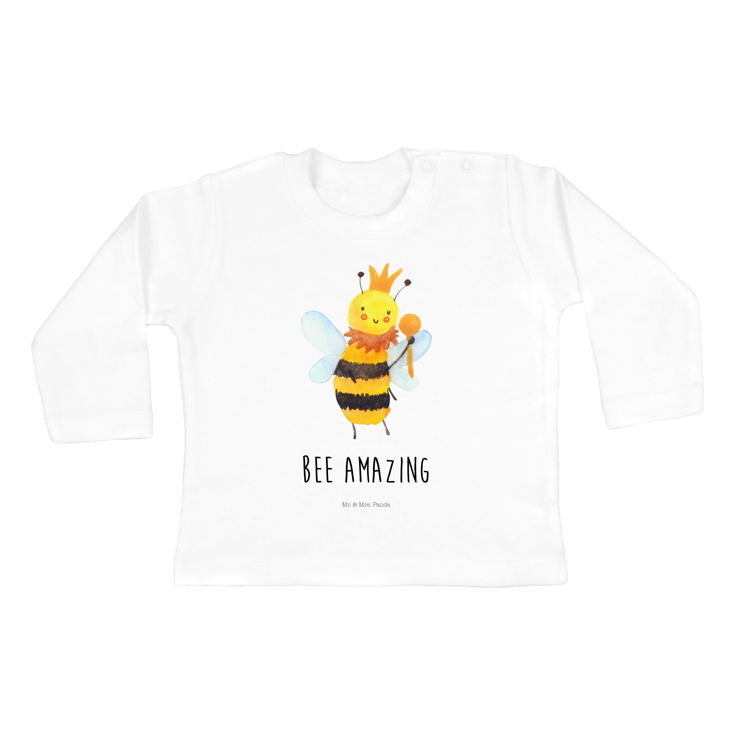 Mr. & Weiß Baby, Mädchen, Geschenk, Hummel, Kleidung Panda - König (1-tlg) Biene Strampler - Mrs. Wespe