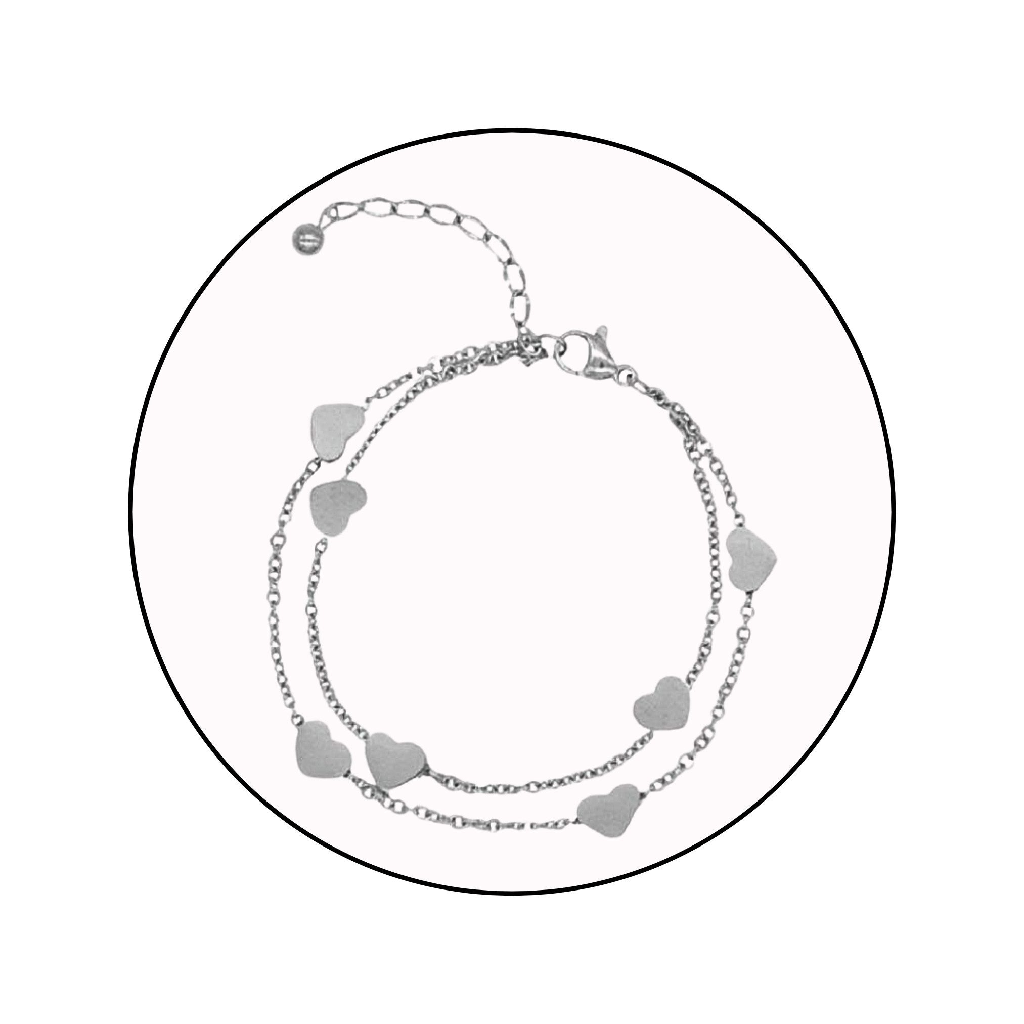 GOLDKLEIN Armband Edelstahl Schmuck Herz Armkette, günstig online kaufen