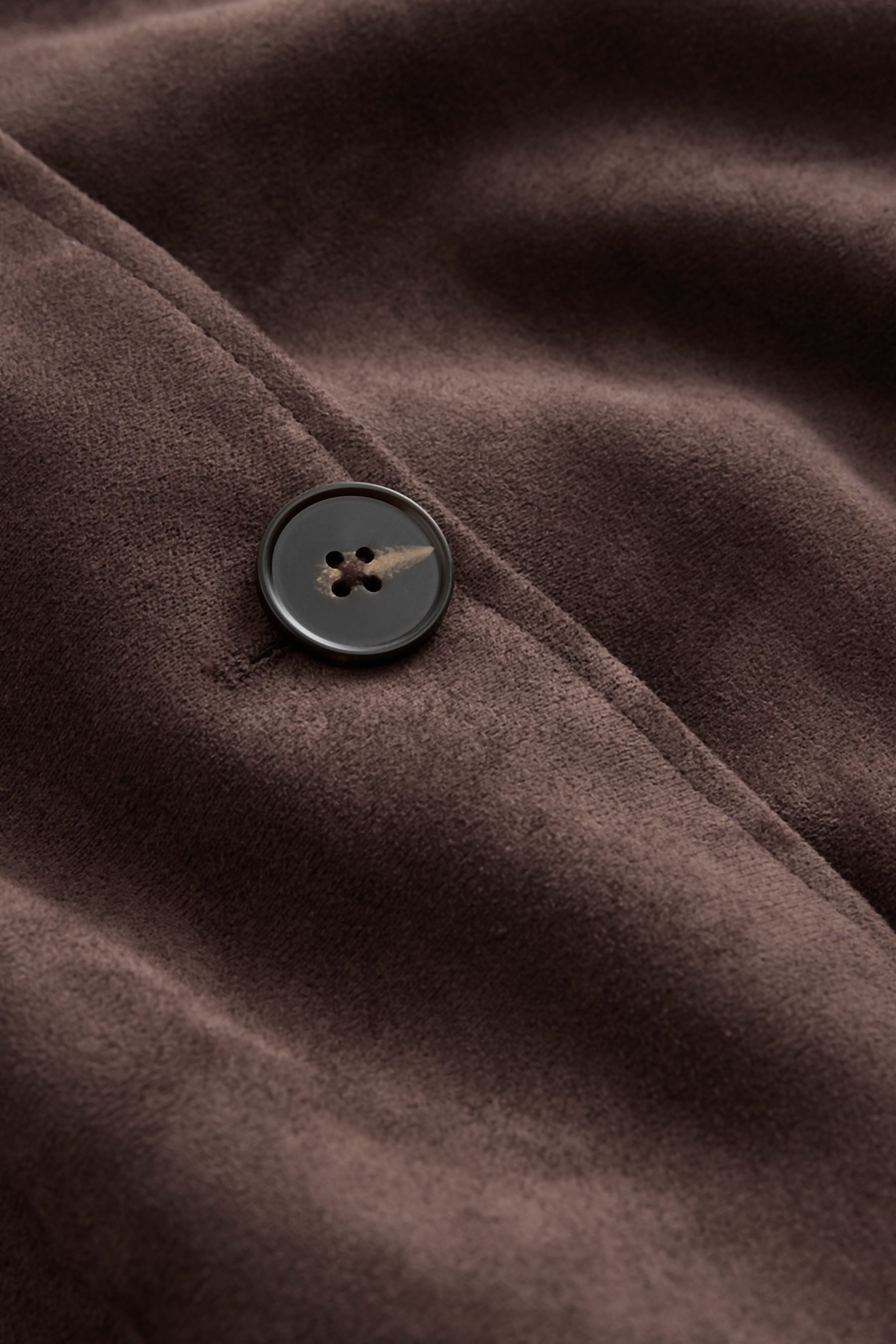 Next Ledermantel Trenchcoat aus imitiertem Veloursleder (1-tlg) – Bild 4 von 5