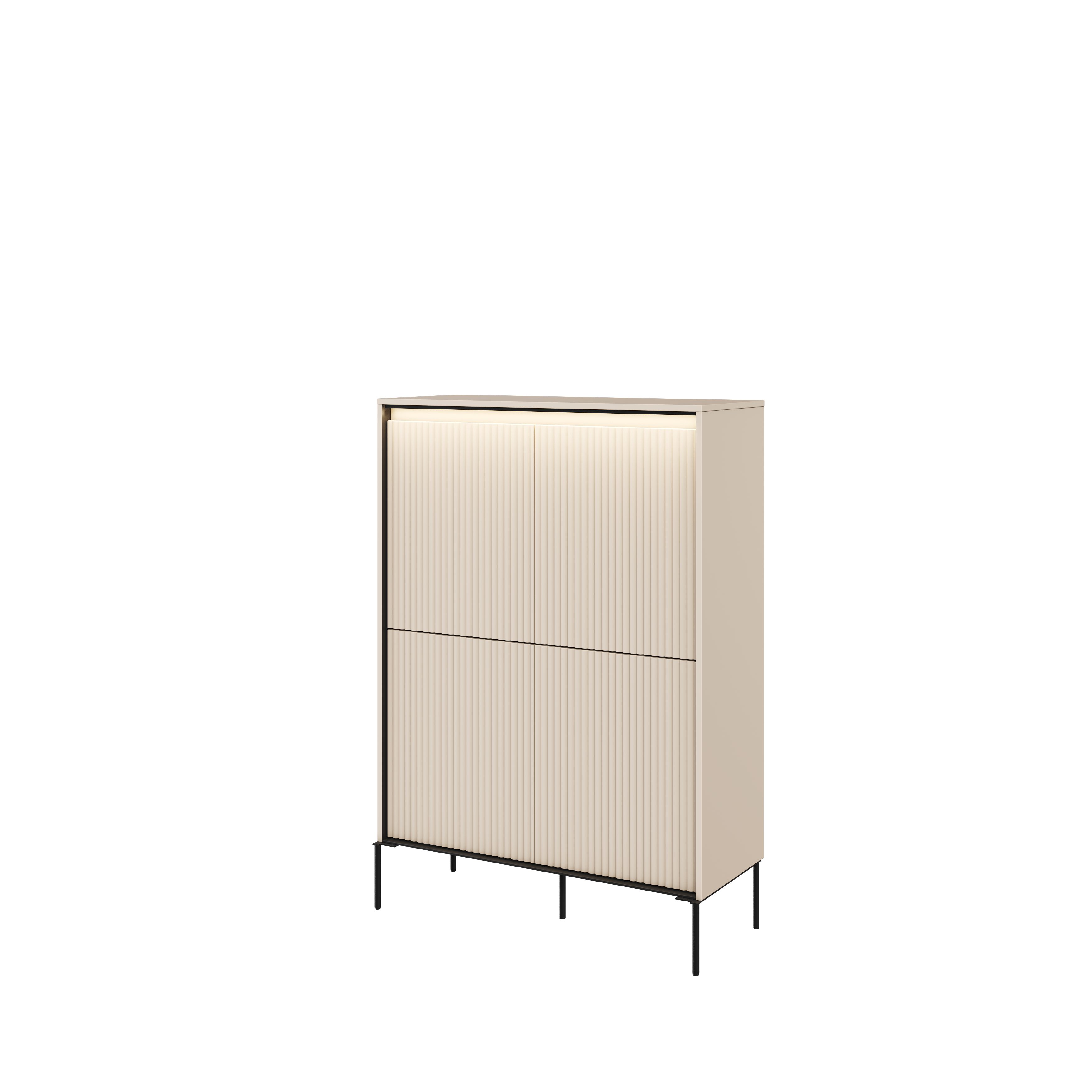 yourhouse24 Highboard TREND TR-03 mit dekorative Fräsungen und Soft-Close-Funktion