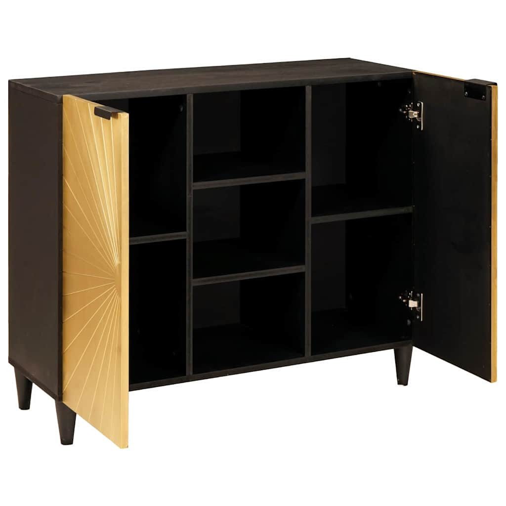 vidaXL Media-Regal Beistellschrank mit Speicher Schwarz günstig online kaufen