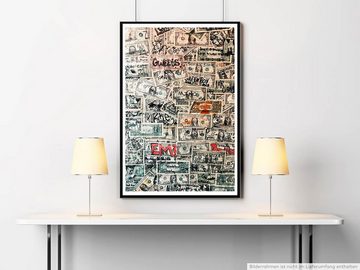 Sinus Art Poster Geldwand in einem New Yorker Restaurant 60x90cm Poster