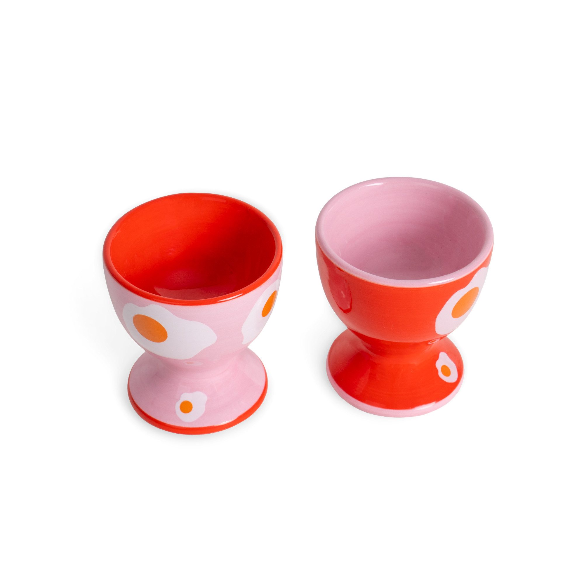 Helio Ferretti Eierbecher 2er Set Eierhalter, (Keramik, 2-tlg., ca. 5,2 x 5,5 cm (je Becher), perfekt für eine moderne Note