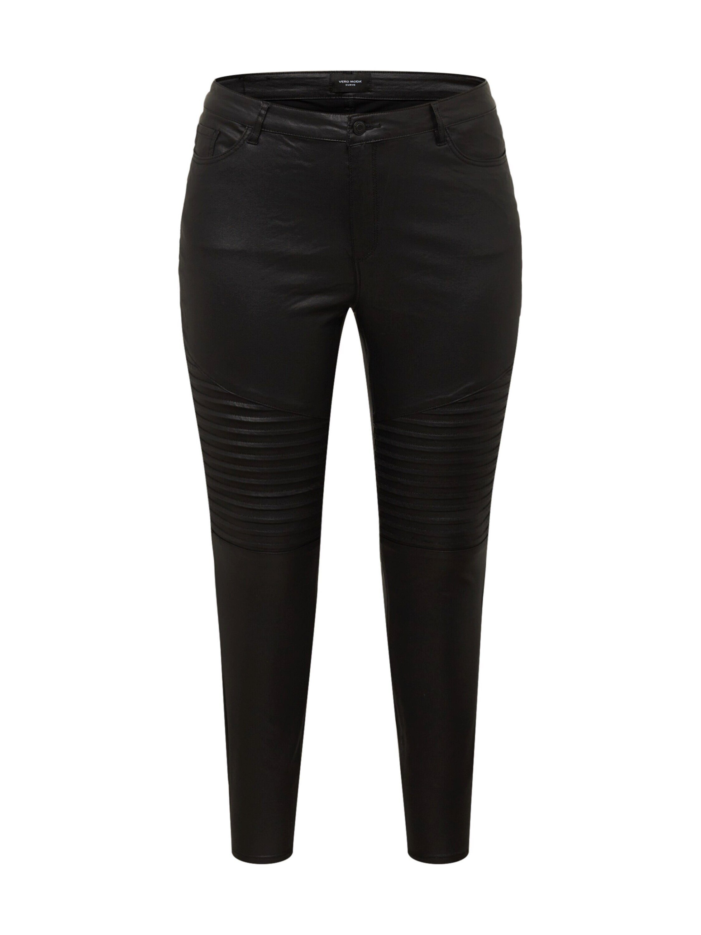 Plain/ohne Details, Curve Vero Sophia (1-tlg) Ton-in-Ton-Nähte Skinny-fit-Jeans Moda