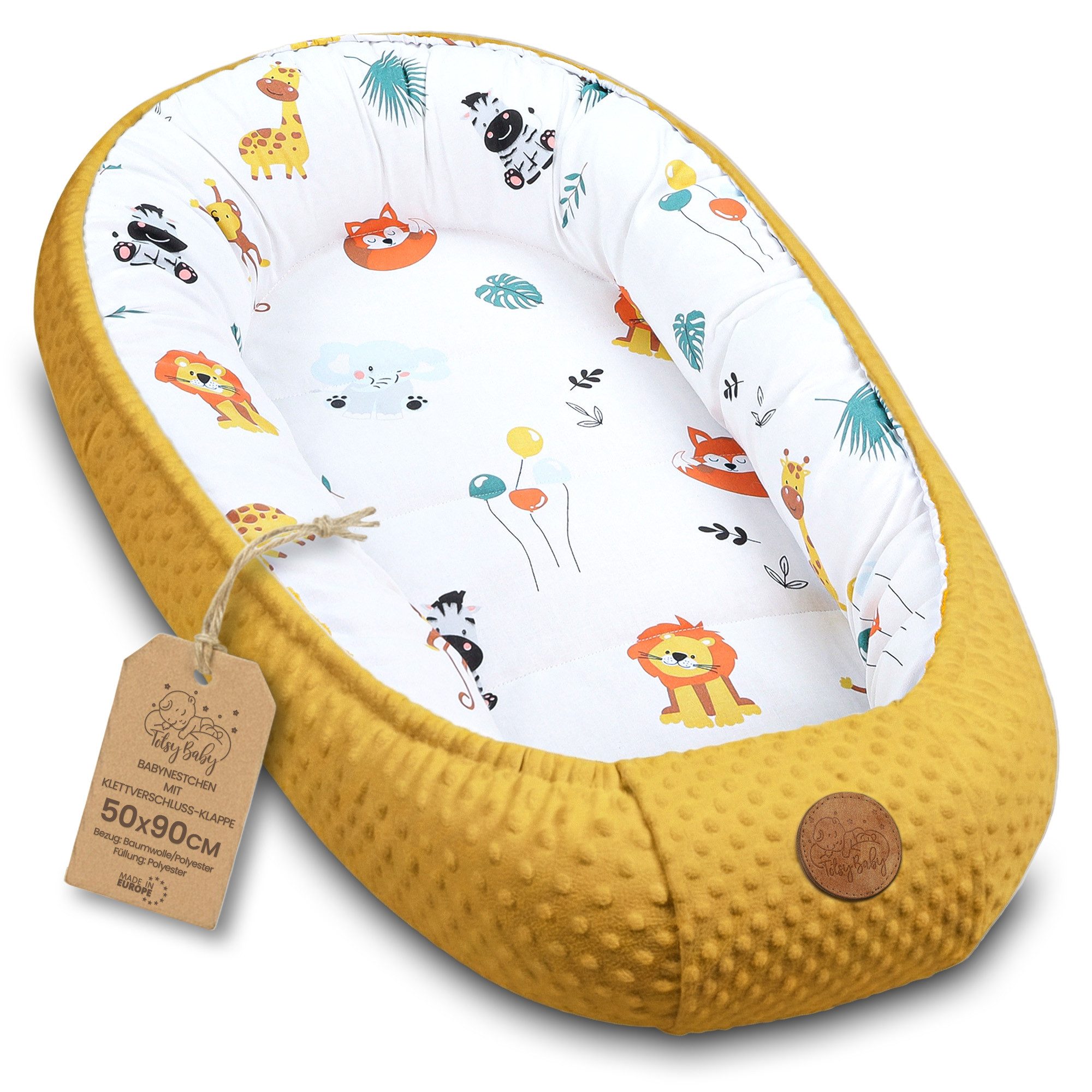 Totsy Baby Kuschelnest Nestchen Baby - Babynestchen Neugeborene Babynest für kinderbett