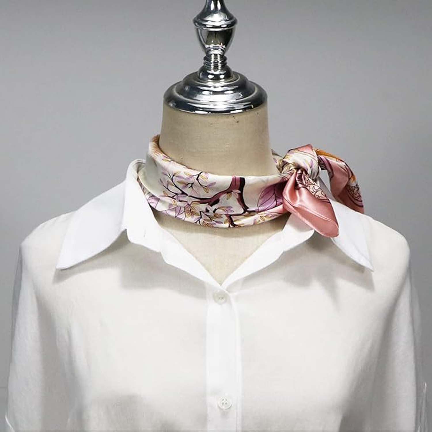 Zaewry Seidentuch Damen 70 * 70cm Schal Quadratisch Bandana Tuch