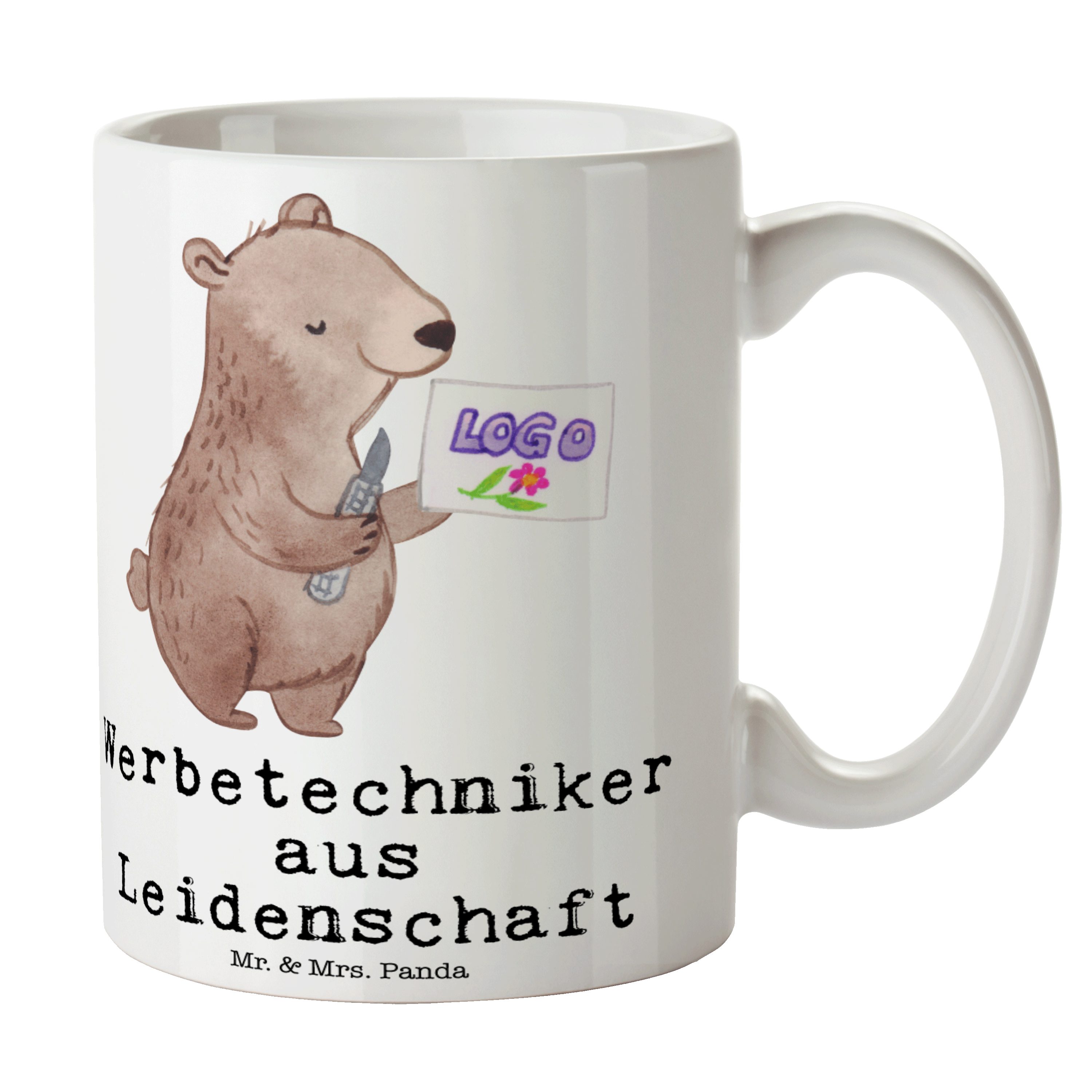 Mr. & Mrs. Keramik Tass, - aus Tasse Panda Werbetechniker Kaffeebecher, Weiß - Leidenschaft Geschenk