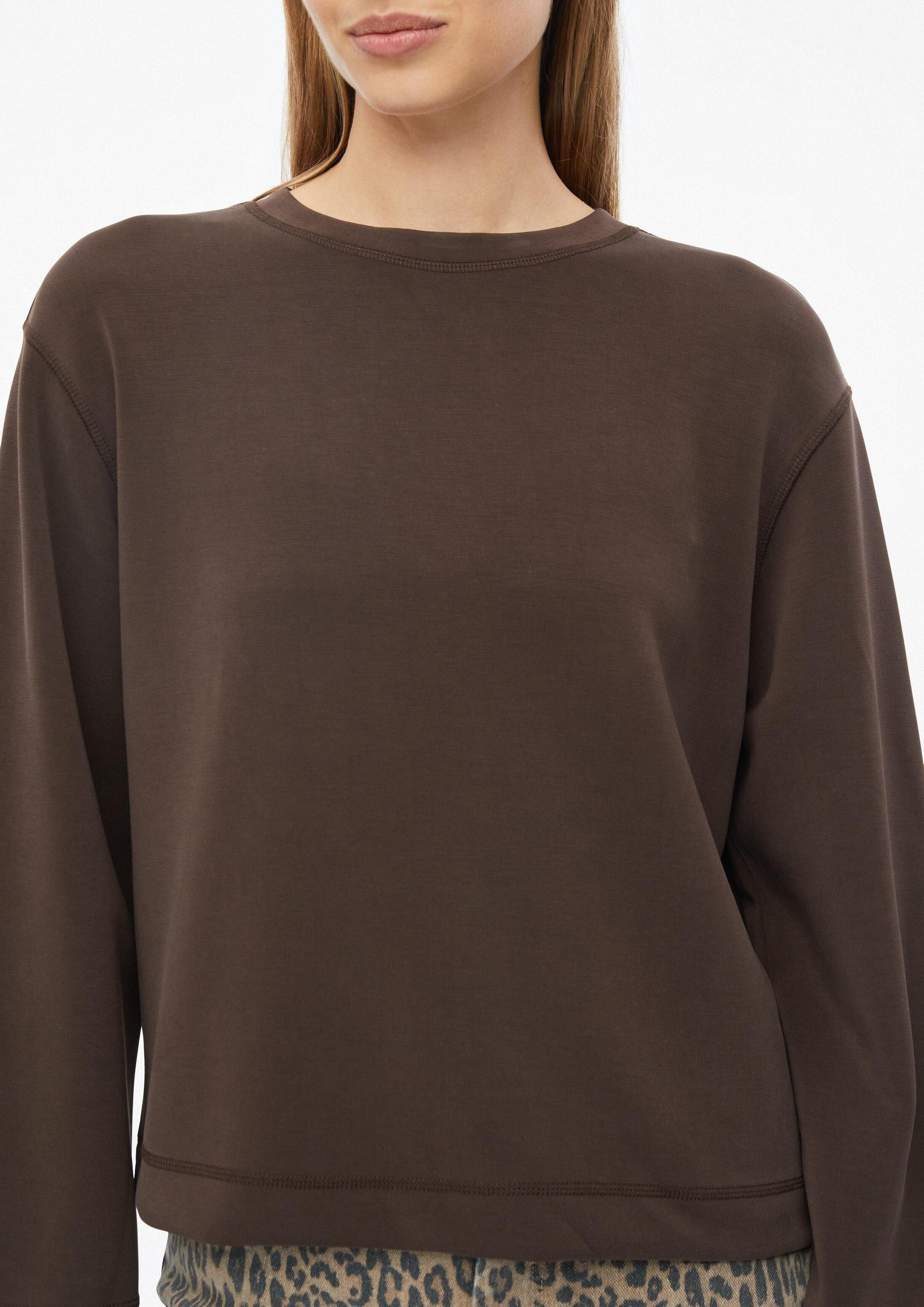 s.Oliver Sweatshirt Sweatshirt Scuba-Sweatshirt mit weitem Arm – Bild 4 von 5