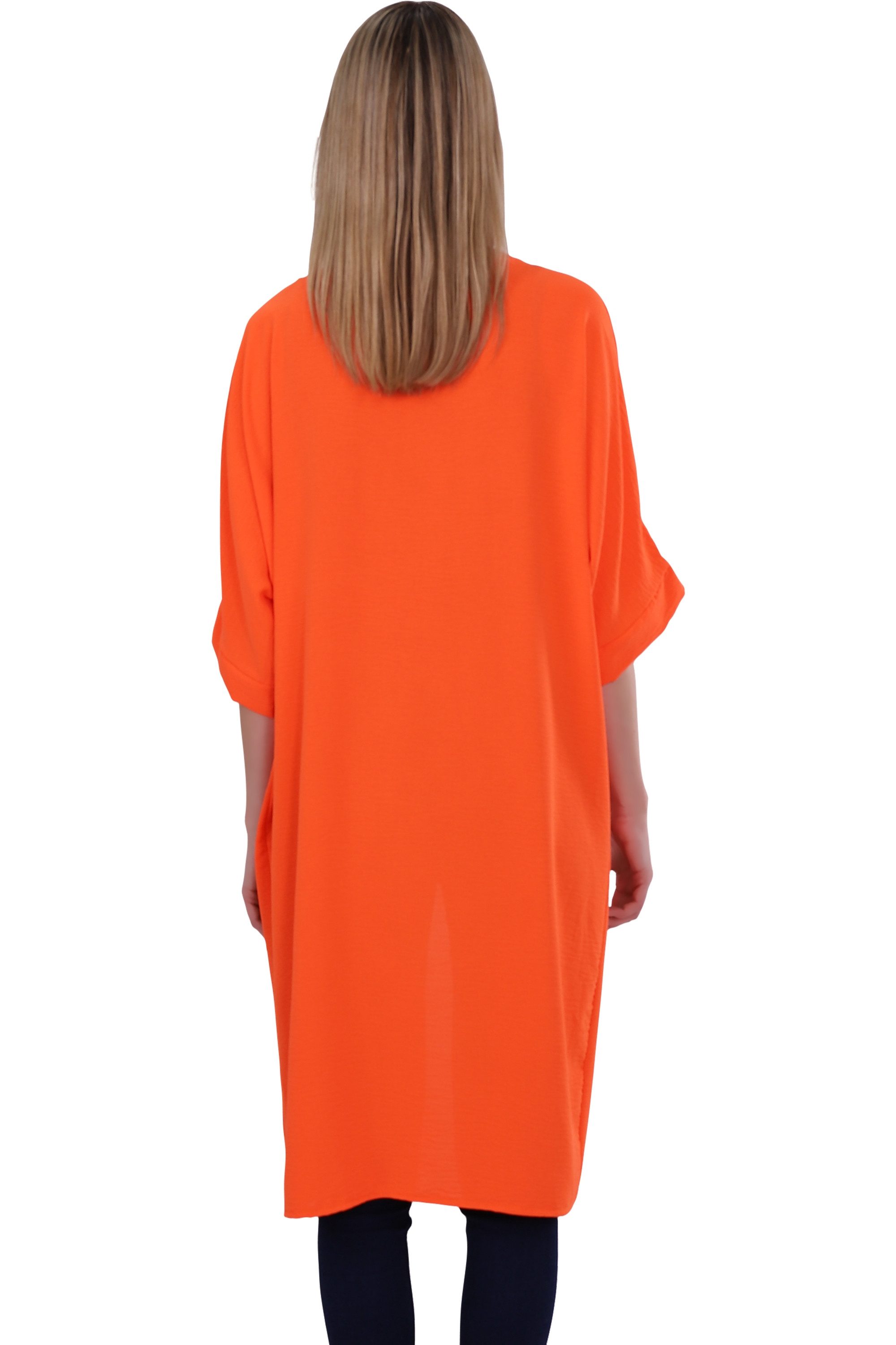 malito more than fashion Cardigan malito Damen Kimono 2342 Kimono Sommer Strand Cover up mit extraweiten Ärmeln Einheitsgröße