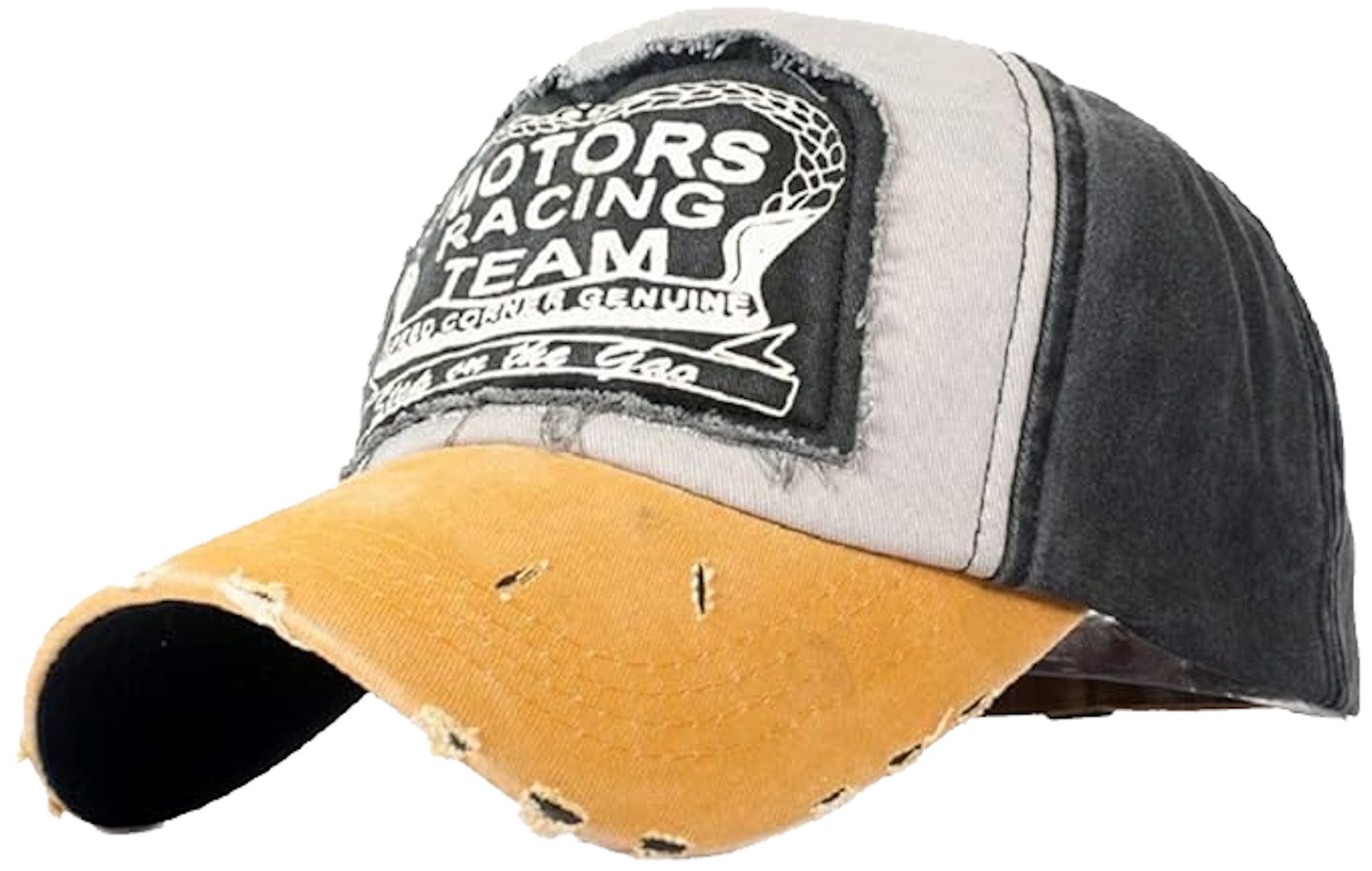 Sporty Baseball Cap Motors Racing Team Cap Vintage Used Washed Look Retro Baseballcap vintage Look