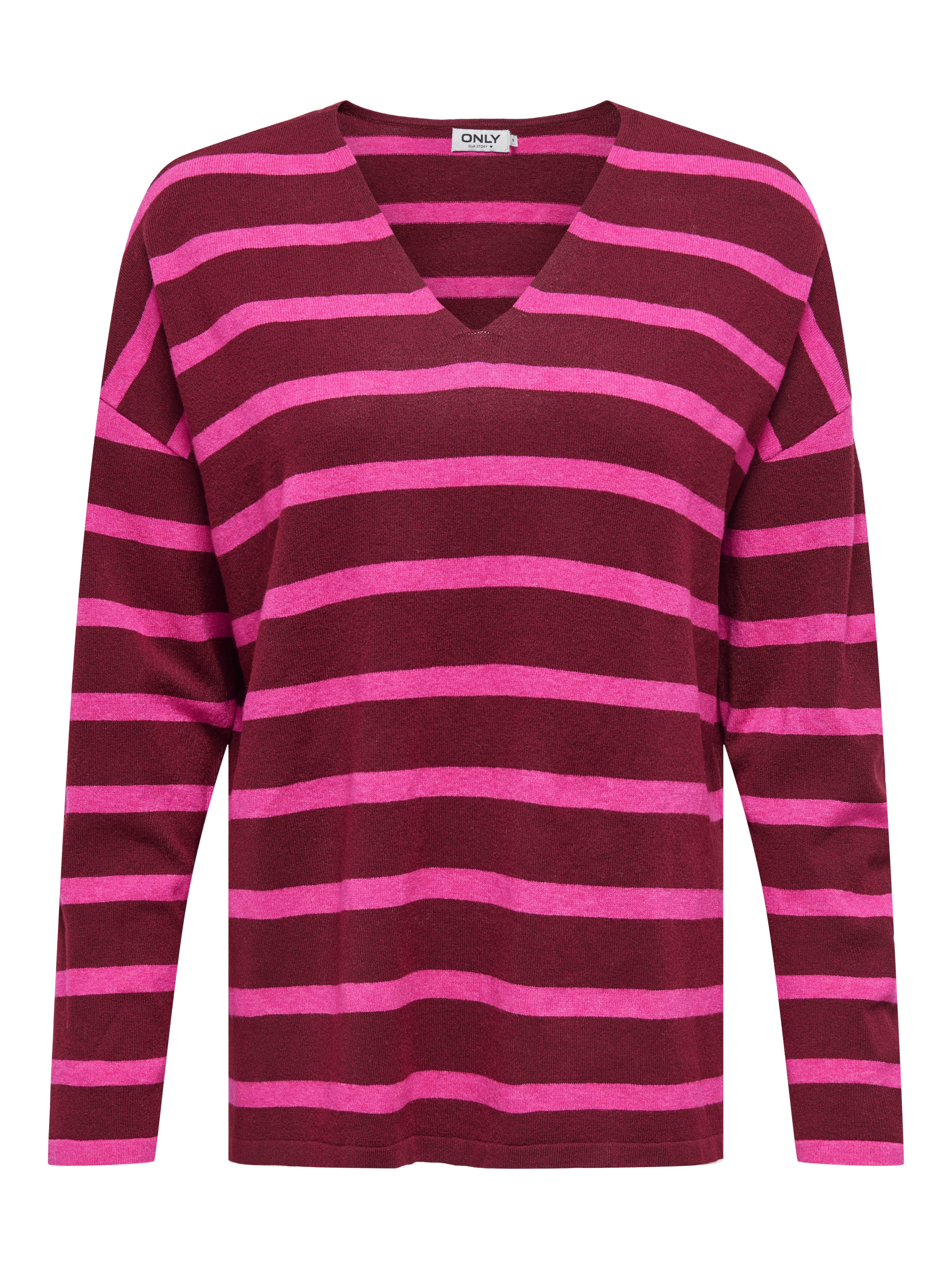 ONLY Strickpullover ONLAMALIO LIFE LS V-NECK KNT günstig online kaufen