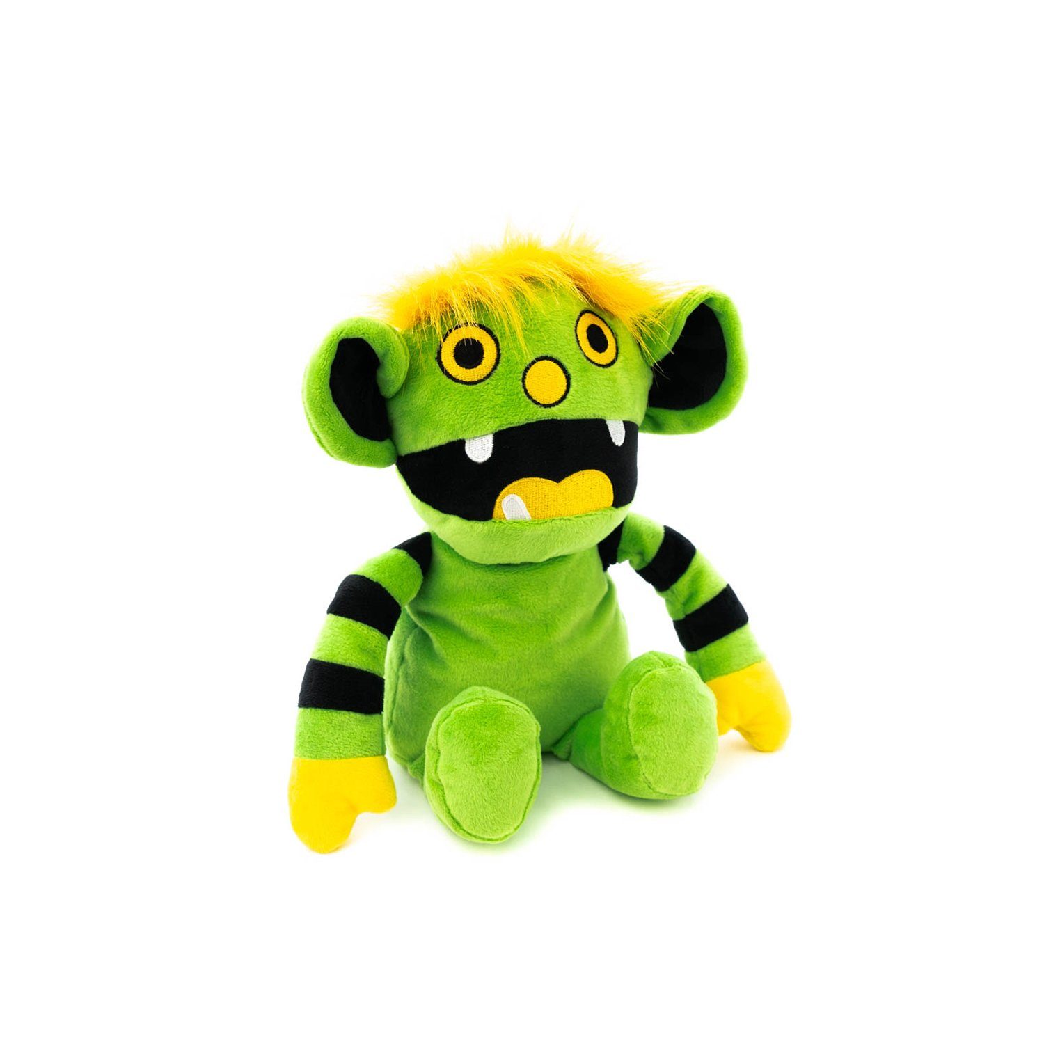 Habibi Plush Грелки Habibi Wärmetier Monsterlein grün/gelb Mikrowelle/Ofen, (Wärmekuscheltier)