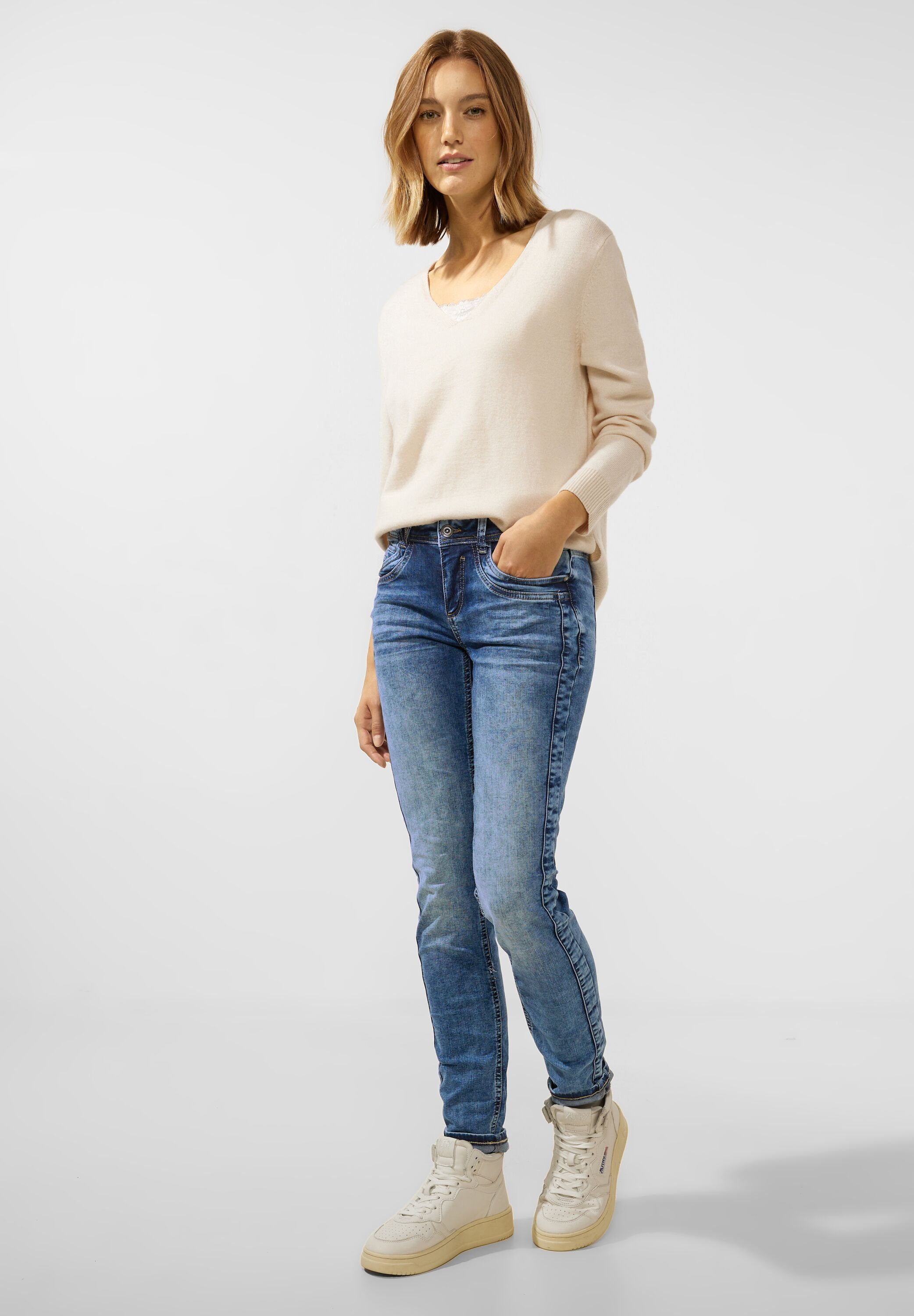 STREET ONE Comfort-fit-Jeans Middle Waist