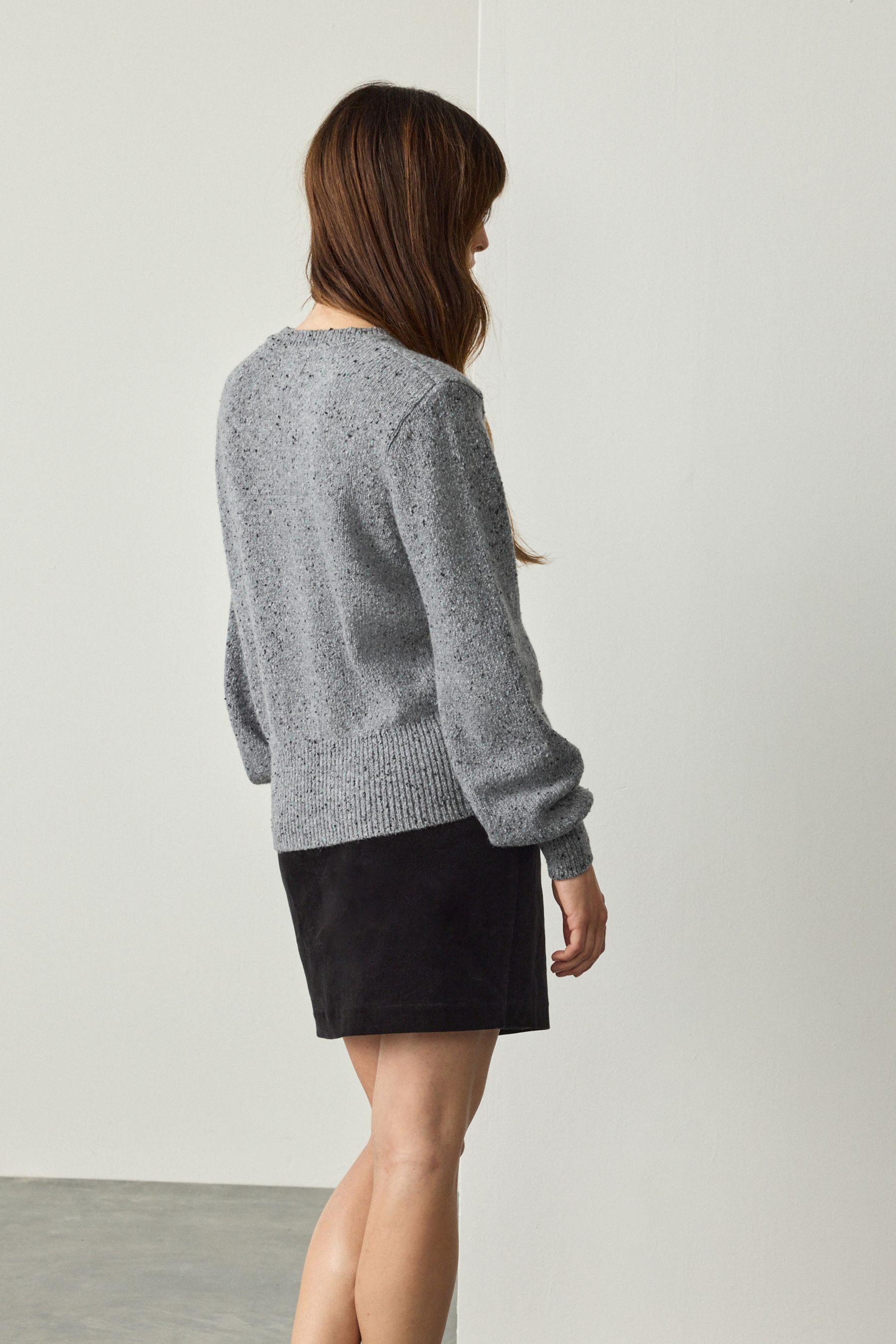 Next Strickpullover Taillierter Pullover mit Schulterpolstern (1-tlg) günstig online kaufen