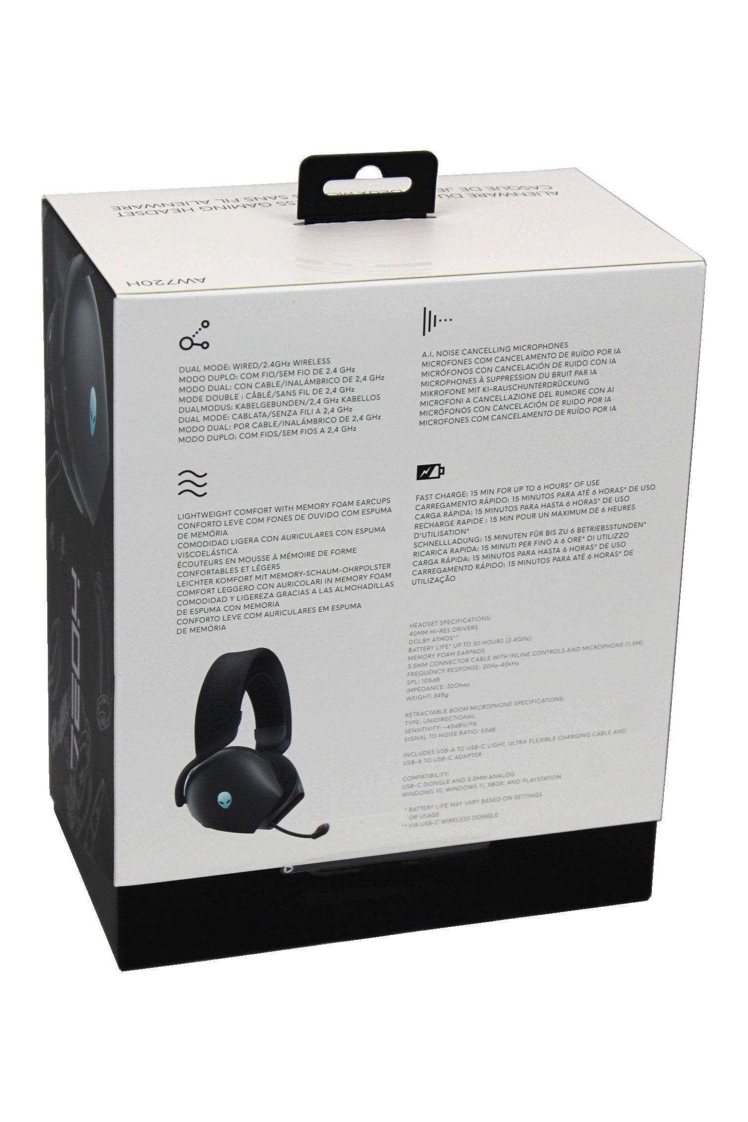 Dell Alienware AW720H - Wireless Gaming Headset wireless Kopfhörer