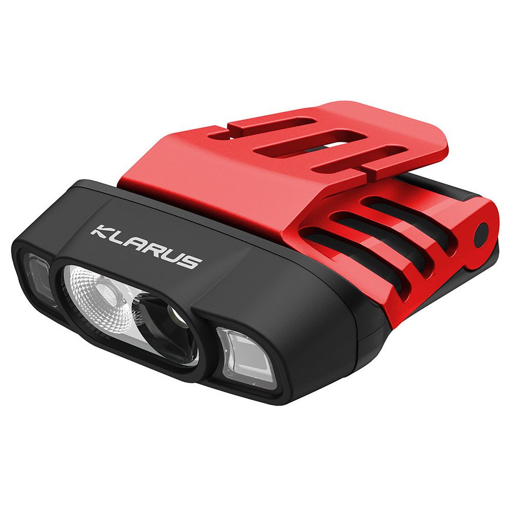 Klarus LED Taschenlampe HC3 Pro LED Clip-Lampe 260 Lumen - Rote Taschenlampe, Befestigung per Clip