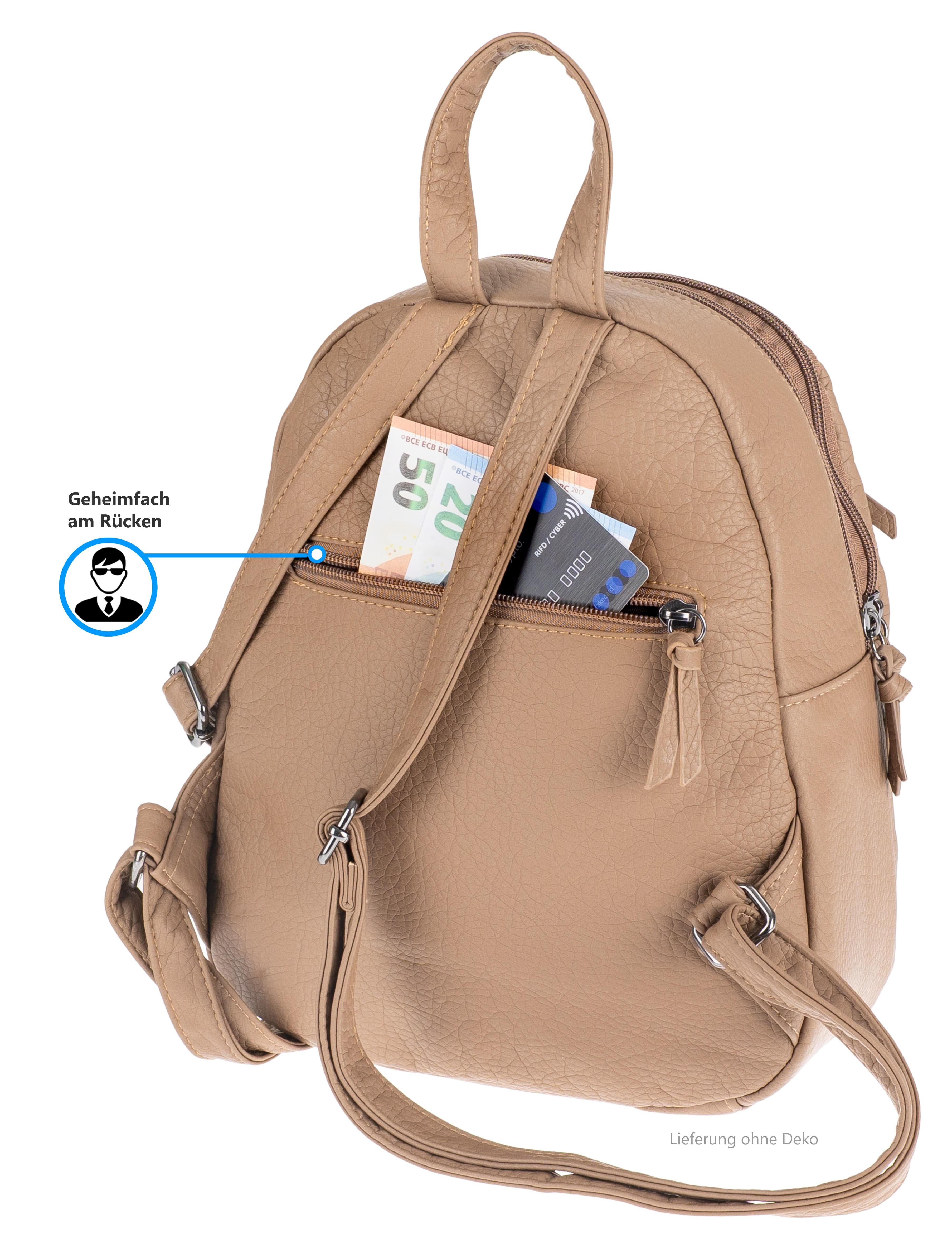 Alessandro Salvatore Cityrucksack Rucksack Damen Damenrucksack Kunstleder H günstig online kaufen