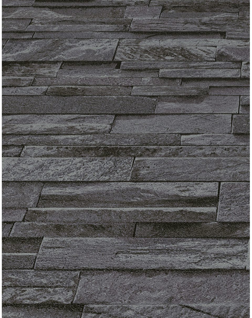 Erismann Vliestapete Erismann Vliestapete 02363-40 Stein schwarz 10,05 günstig online kaufen