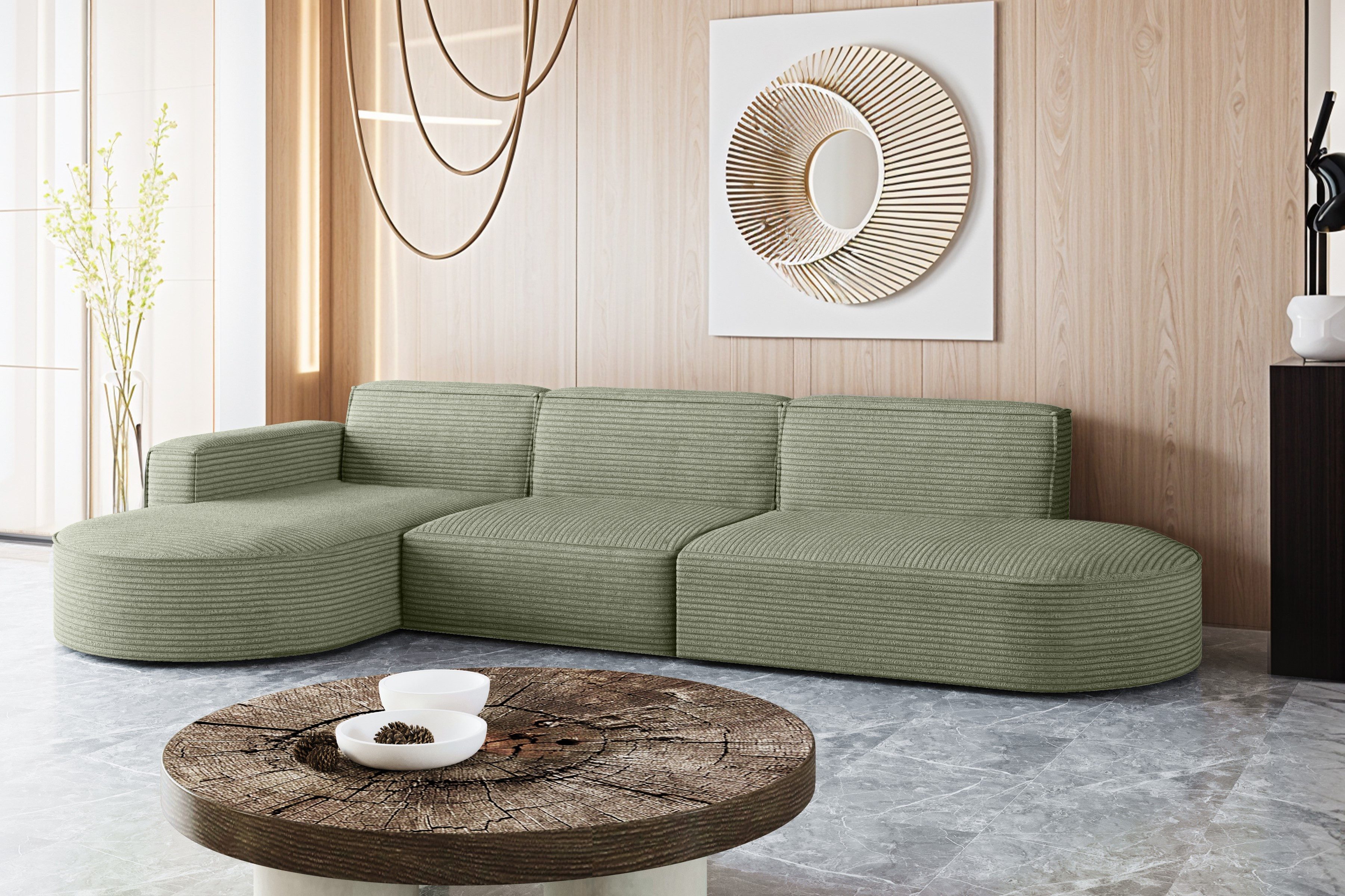 Kaiser Möbel Ecksofa Designer, Sofa L günstig online kaufen
