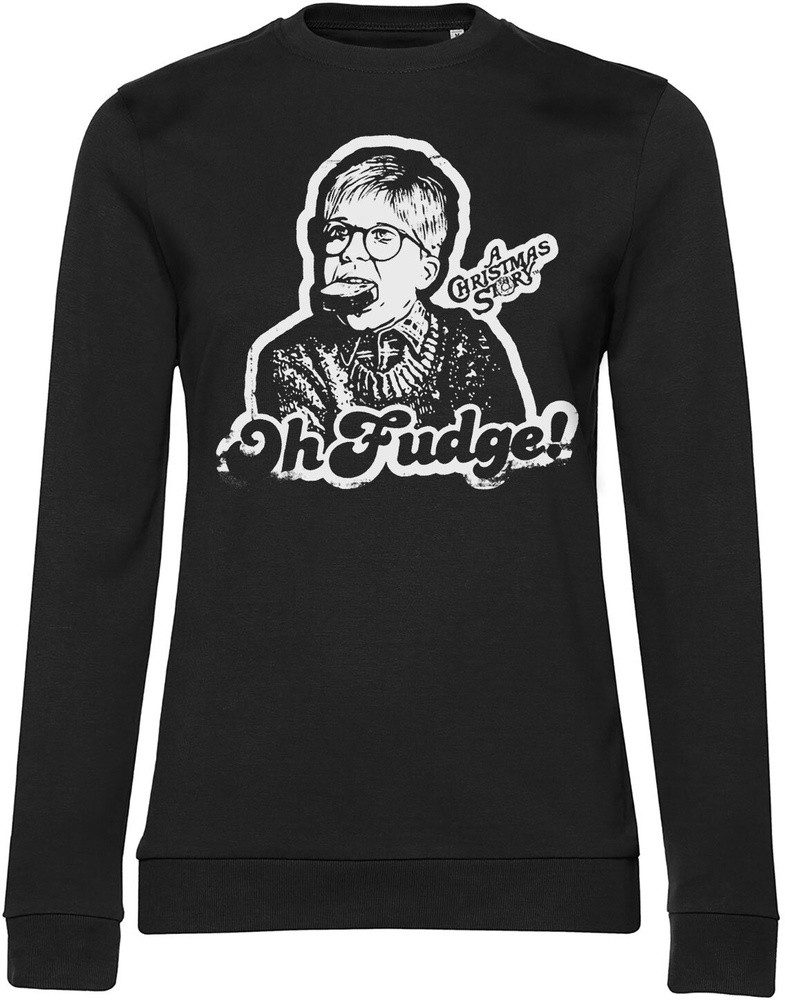 A Christmas Story Rundhalspullover Oh Fudge Girly Sweatshirt