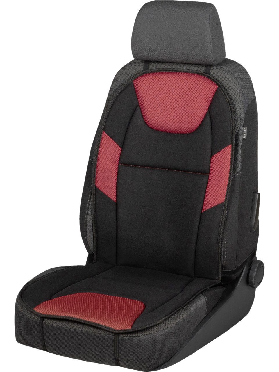 WALSER Sitzauflage Walser PKW Sitzaufleger Norris rot-schwarz