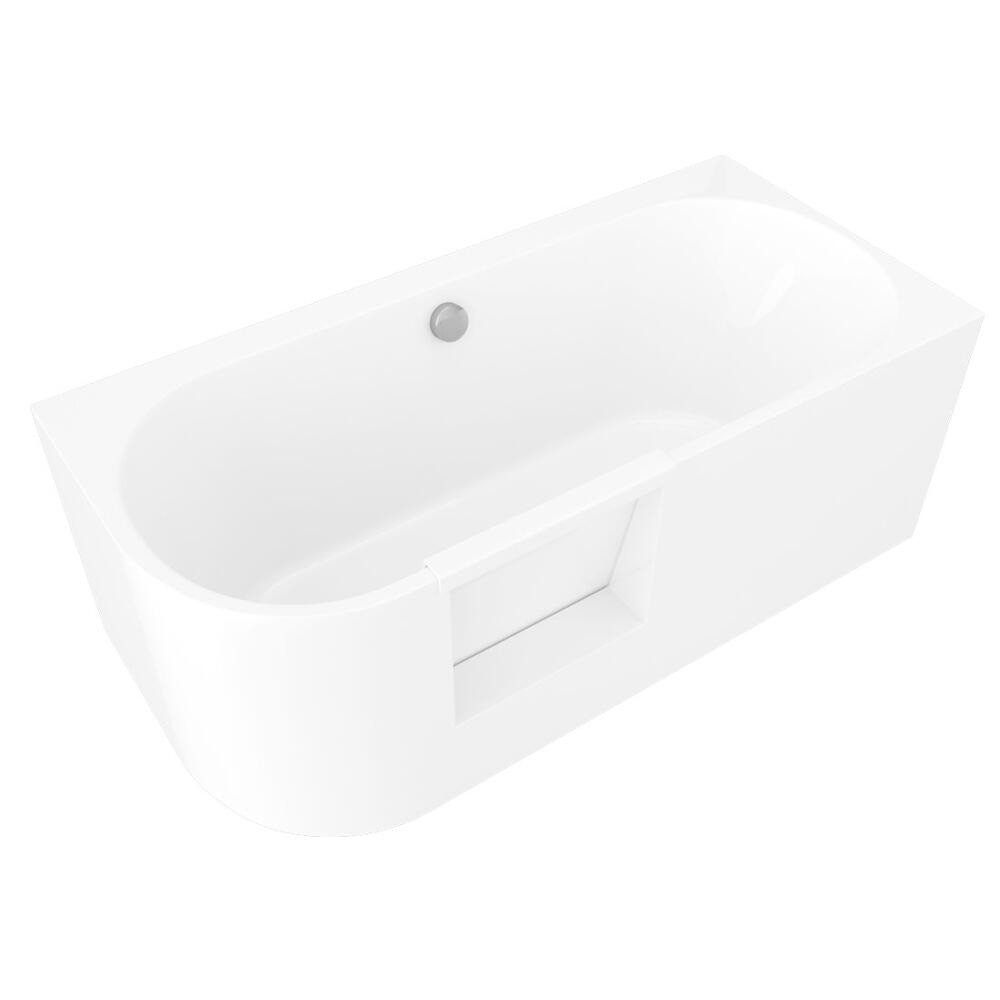 HAK24 Badewanne PORTAS Rechts Badewanne mit Tür, 170x75x60cm, Weiß, (1-tlg)
