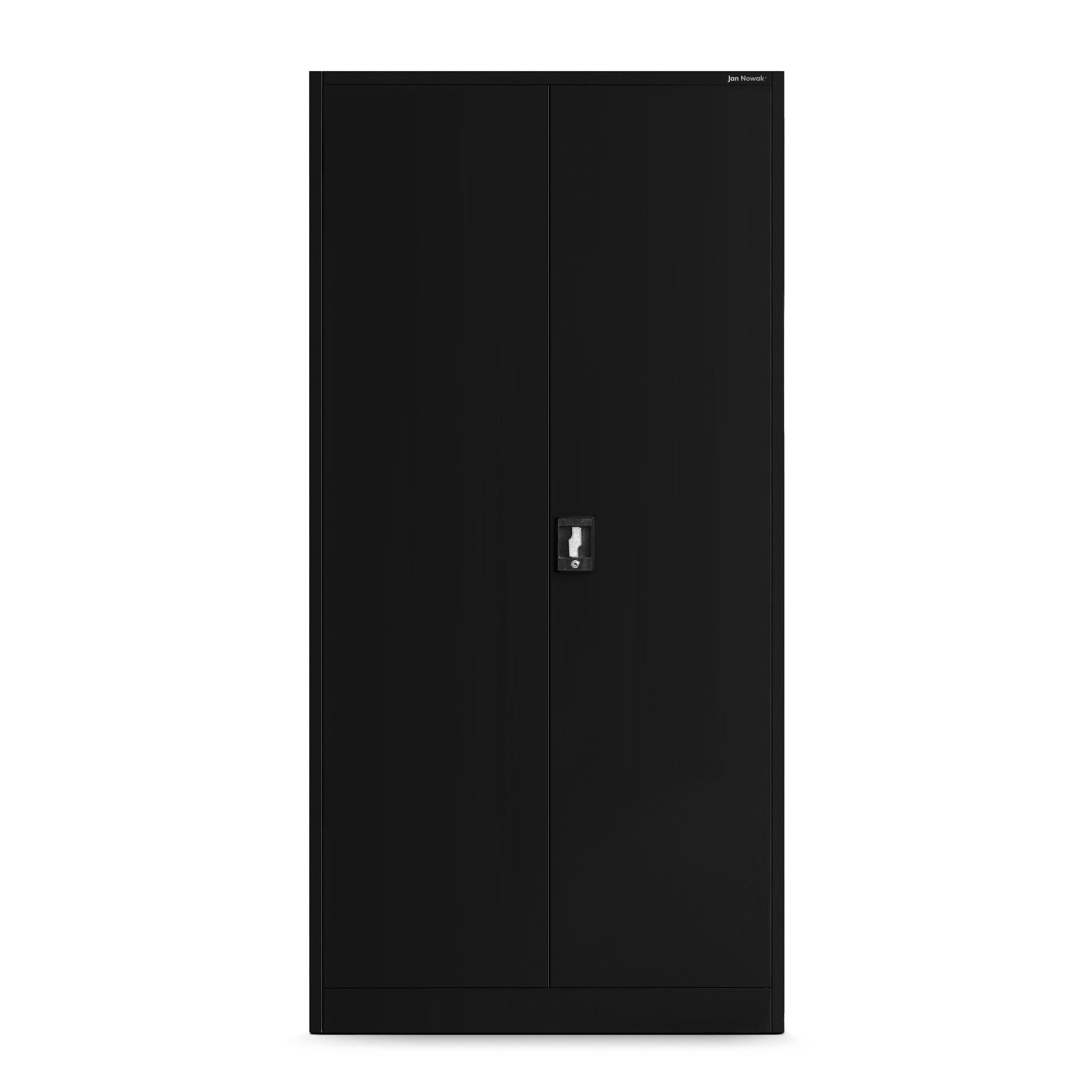 Jan Nowak Werkzeugschrank Profi Schrank abschließbar 92 cm BRUNO 5 Böden Stahl 0,8 mm (Stahl 0,8 mm Rückwand perforiert Türen perforiert PZH-zertifiziert) Werkstattschrank Schloss 2 Schlüssel perforiert robust 5 Farben