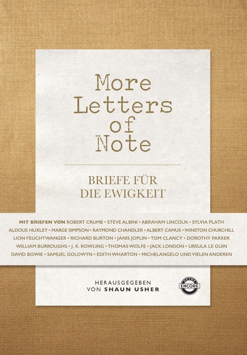 More Letters of Note / Usher