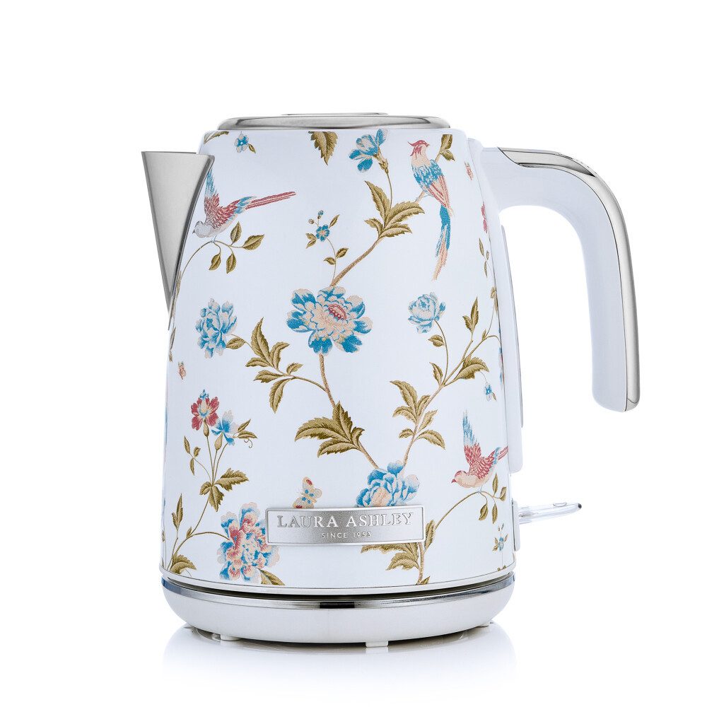 LAURA ASHLEY Wasserkocher Laura Ashley Wasserkocher 1,7L, 2200W, kabellos – Elveden White VQ, 1.7 l, 2200 W