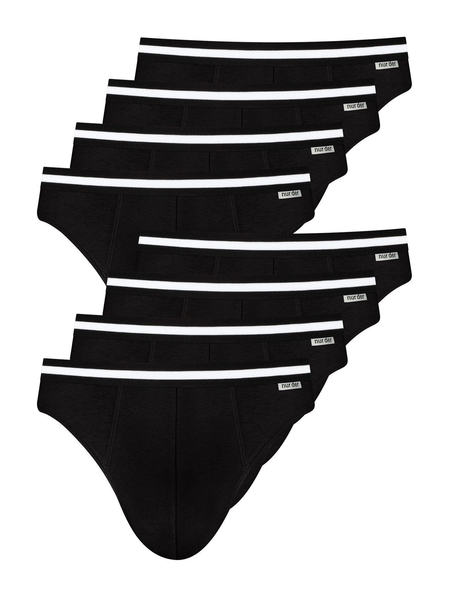 Nur Die Slip Cotton Stretch Unterhose (8-St) Männer Multipack Mehrpack