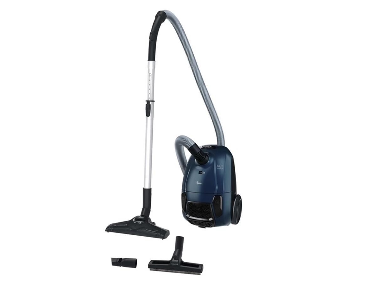 Hoover Bodenstaubsauger HE110HM 01190, 700 W, 2,5 Liter EPA-Staubbeutel, 2-in-1-Zubehör, 8,2 m Radius, Teleskoprohr, waschbarer Mikrofilter