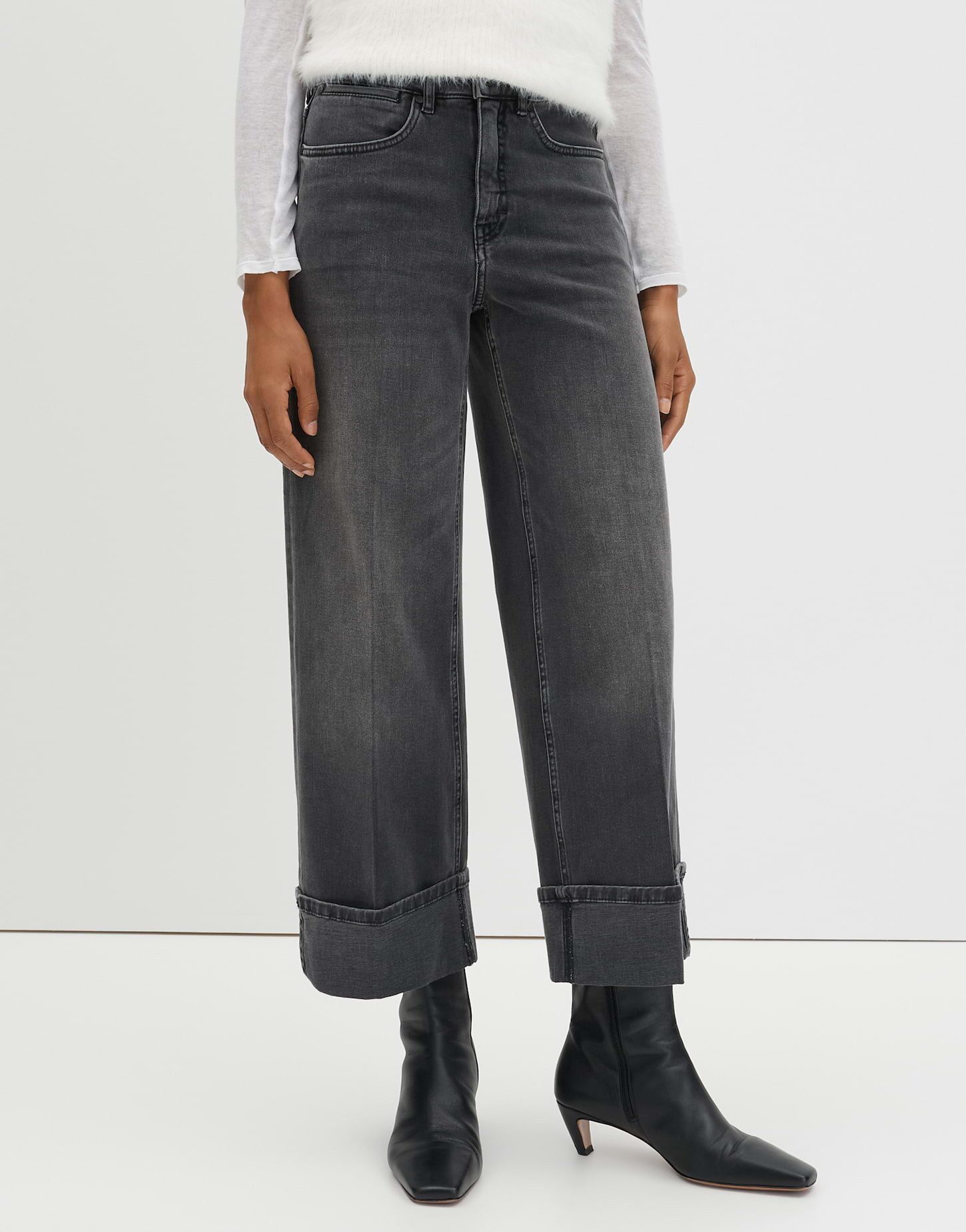 someday 7/8-Jeans CELLMA TURN UP mit XXL Aufschlag Mid Rise Mid Rise, Cropp günstig online kaufen