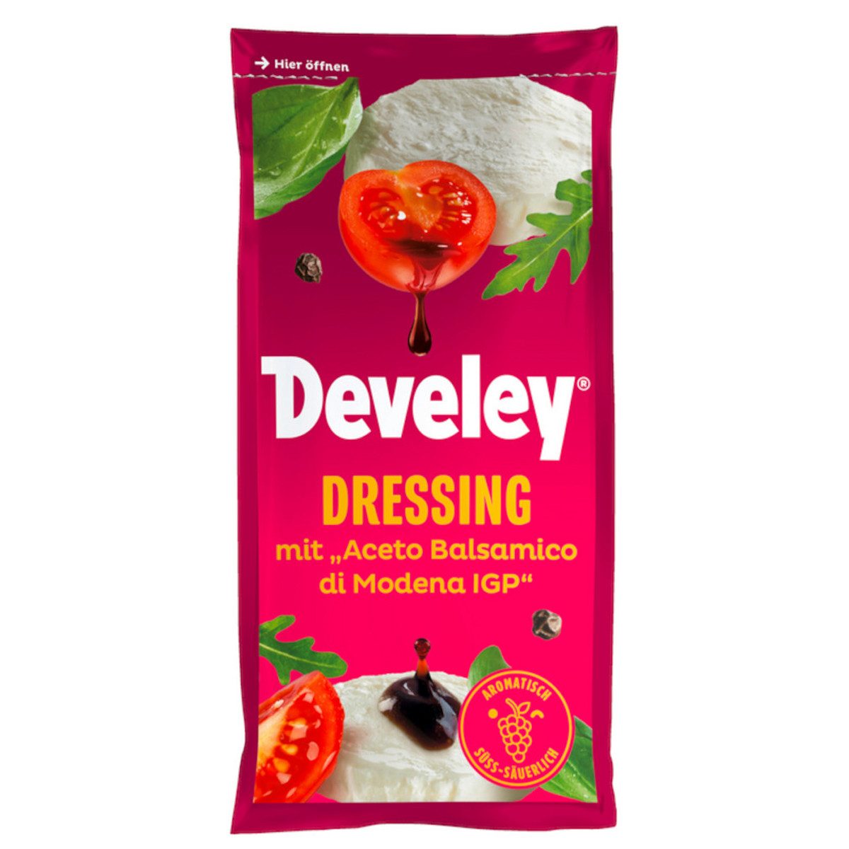Develey Saucen, Develey Balsamico Salatdressing Salatsauce mit fruchtiger Note 75ml