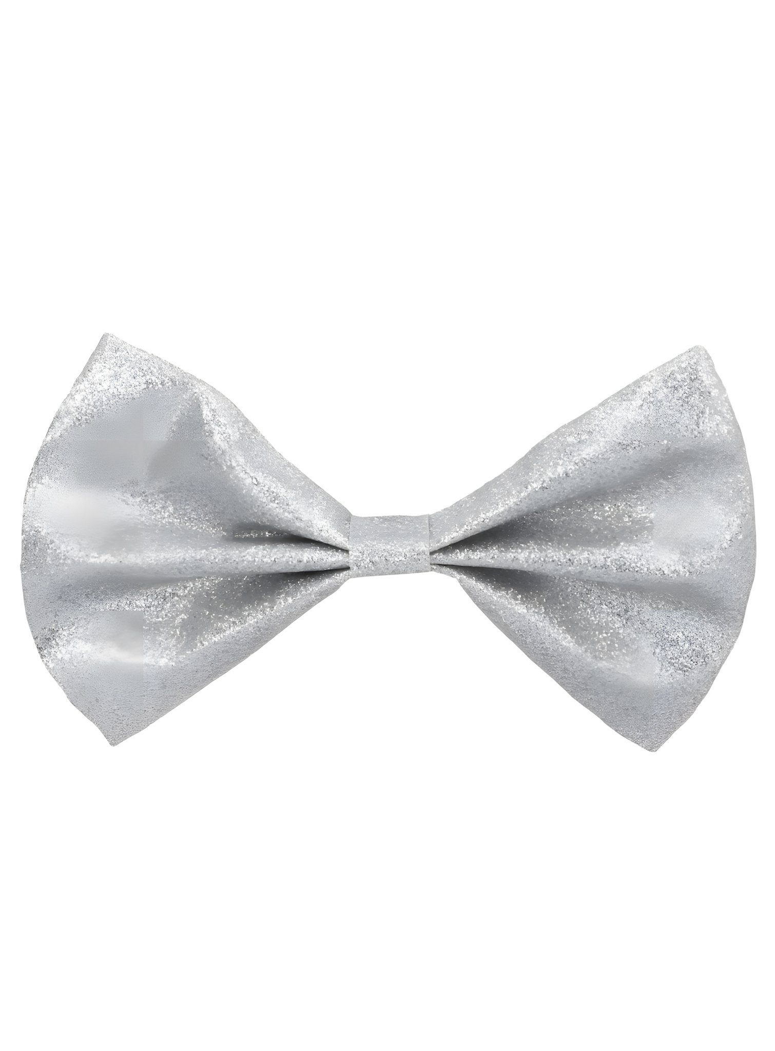 Boland Fliege Fliege glitter silber Auffälliges Accessoire für zahlreiche Kostümkombinationen