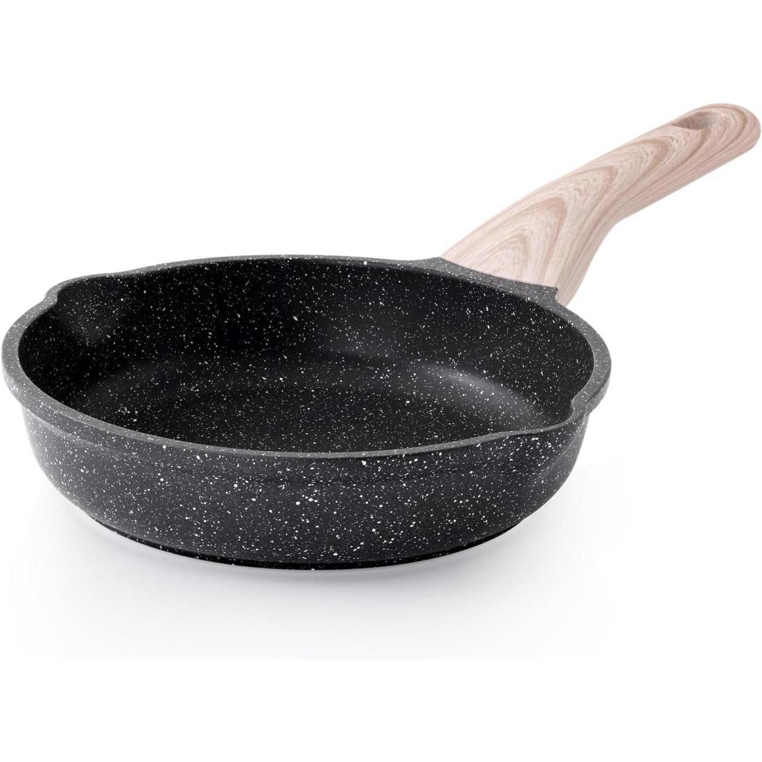 LuxusKollektion Bratpfanne Bratpfanne Antihaft Granit Beschichtung Induktion 20 cm